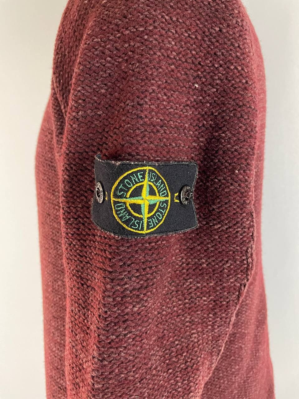Stone Island Stone Island Vintage Sweater Red Size US L / EU 52-54 / 3 - 6 Thumbnail