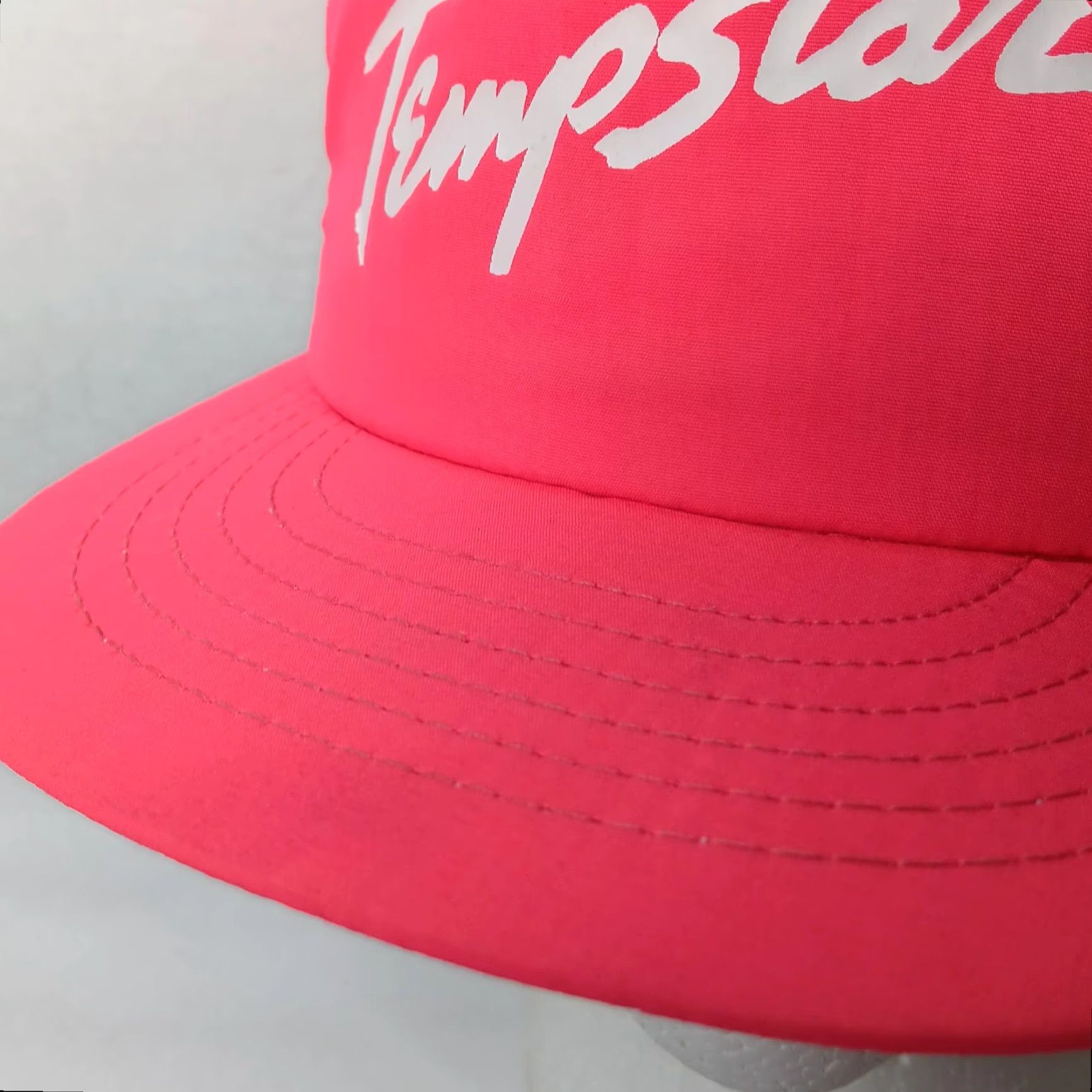 Vintage VINTAGE Swingster Neon Pink HVAC Snapback Hat Unisex Adults 1980s Fall Spring Summer Size ONE SIZE - 6 Thumbnail