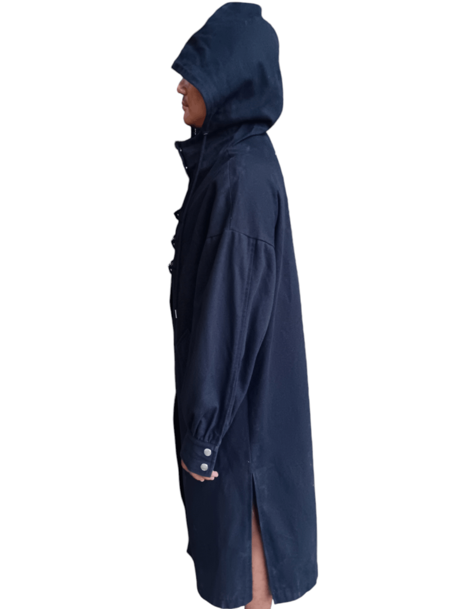 Japanese Brand 🙏24H DELETE🙏Noir contemporain hooded coat jacket Size US M / EU 48-50 / 2 - 18 Thumbnail