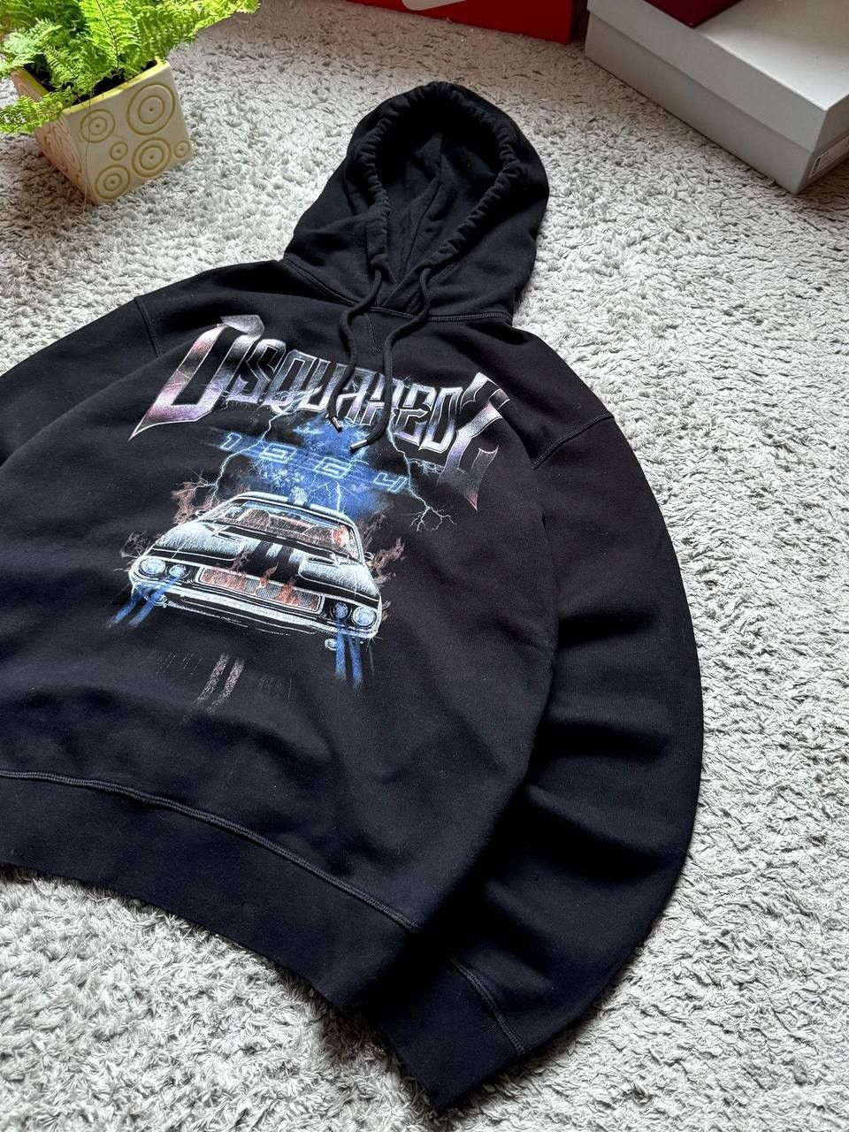 Dsquared2 00s Disquared Vintage Big Logo Oversized Hoodie Rare Y2K Size US L / EU 52-54 / 3 - 3 Thumbnail