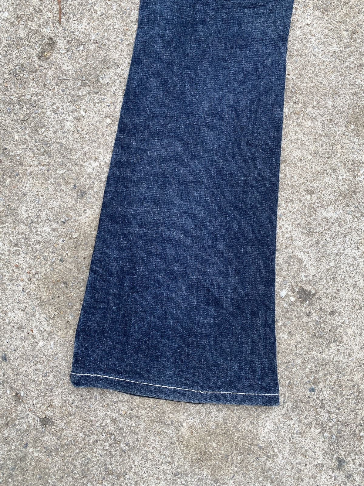 Japanese Brand × Le Grande Bleu (L.G.B.) × Tornado Mart 2000s - Sky Bombers Faded Blue Low Rise Flare Denim Size US 28 / EU 44 - 10 Thumbnail