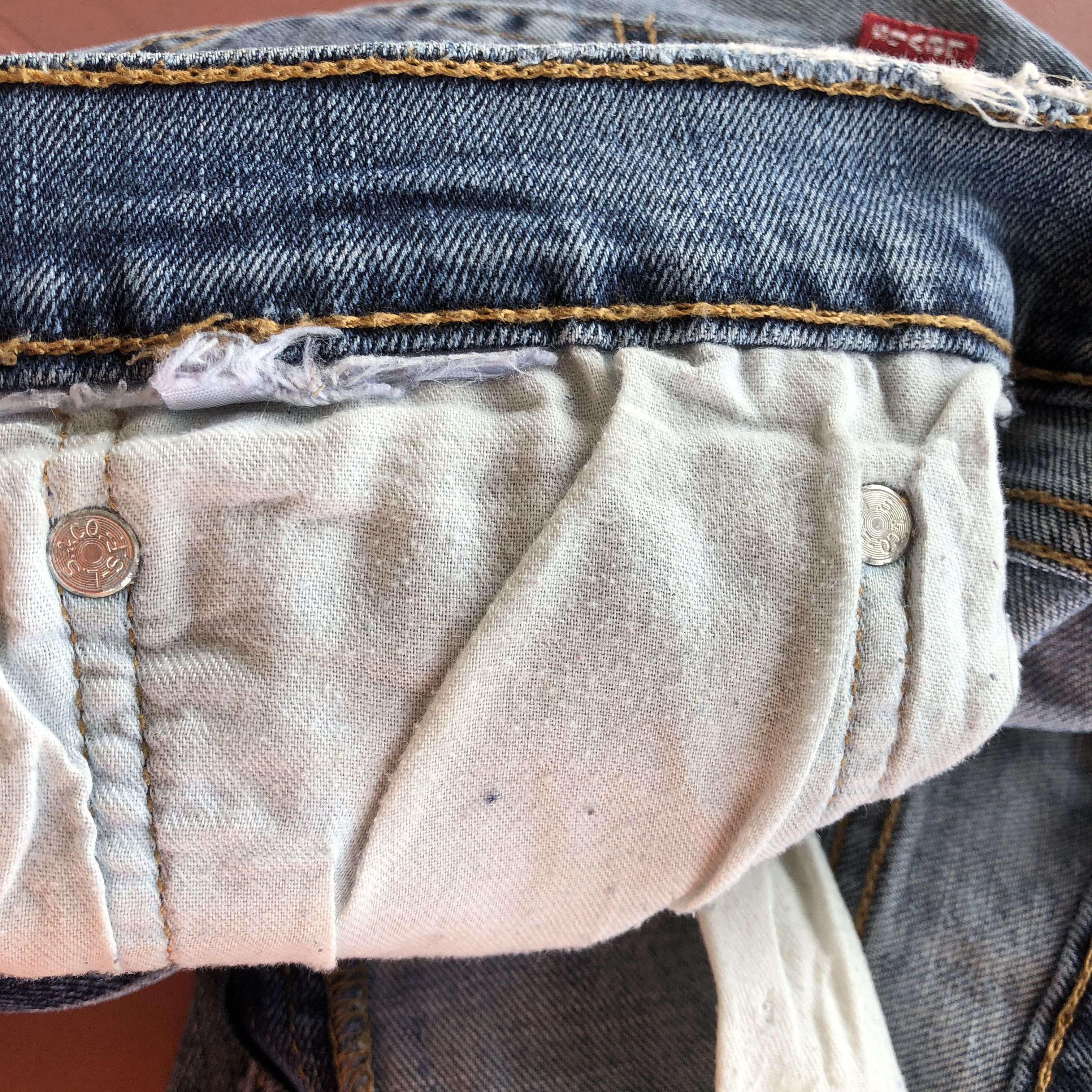 Levi's Vintage Levis 505 Jeans Distressed Levi's Faded Denim Size US 34 / EU 50 - 9 Thumbnail