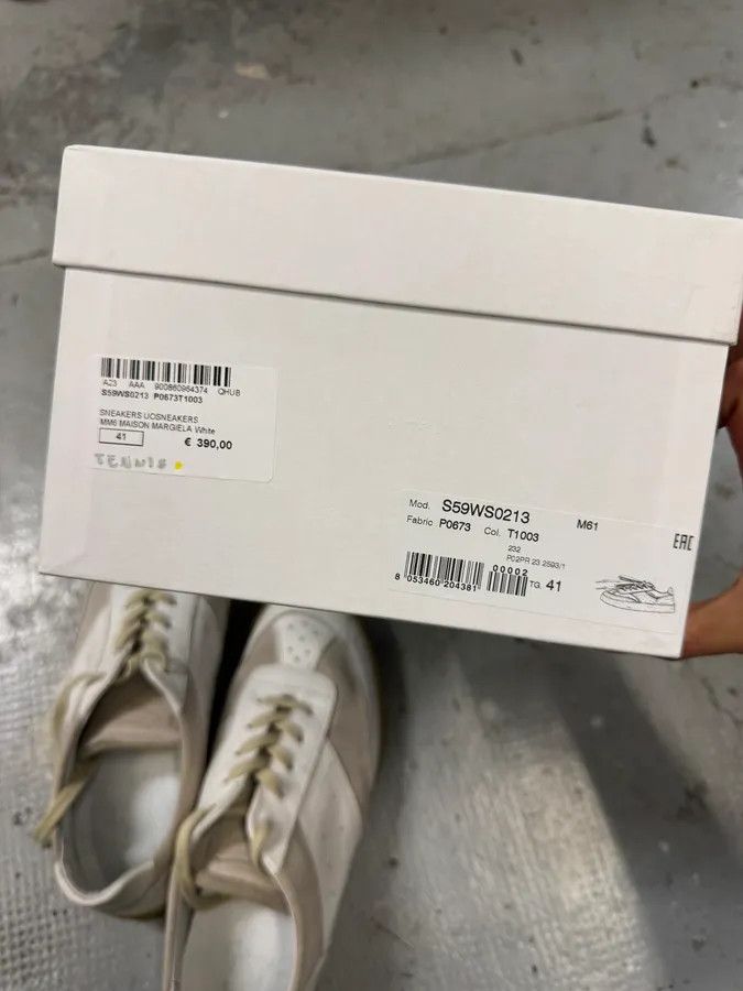 Maison Margiela Maison Margiela White Low Leather Shoes Size US 8 / EU 41 - 11 Thumbnail