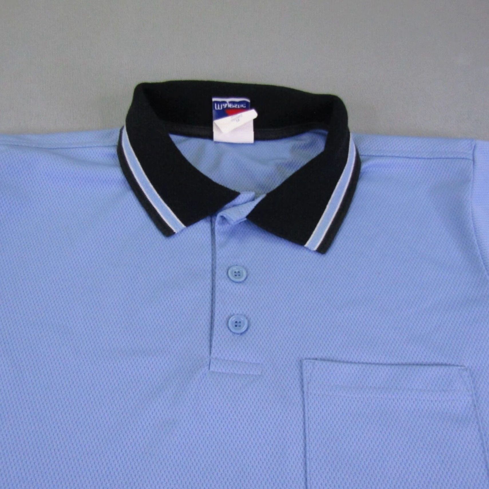Vintage VINTAGE Majestic Polo Shirt Men M Blue Pocket 90s Sports Baseball Golf Polo Shirt Mens Blue 90s Size US M / EU 48-50 / 2 - 2 Thumbnail