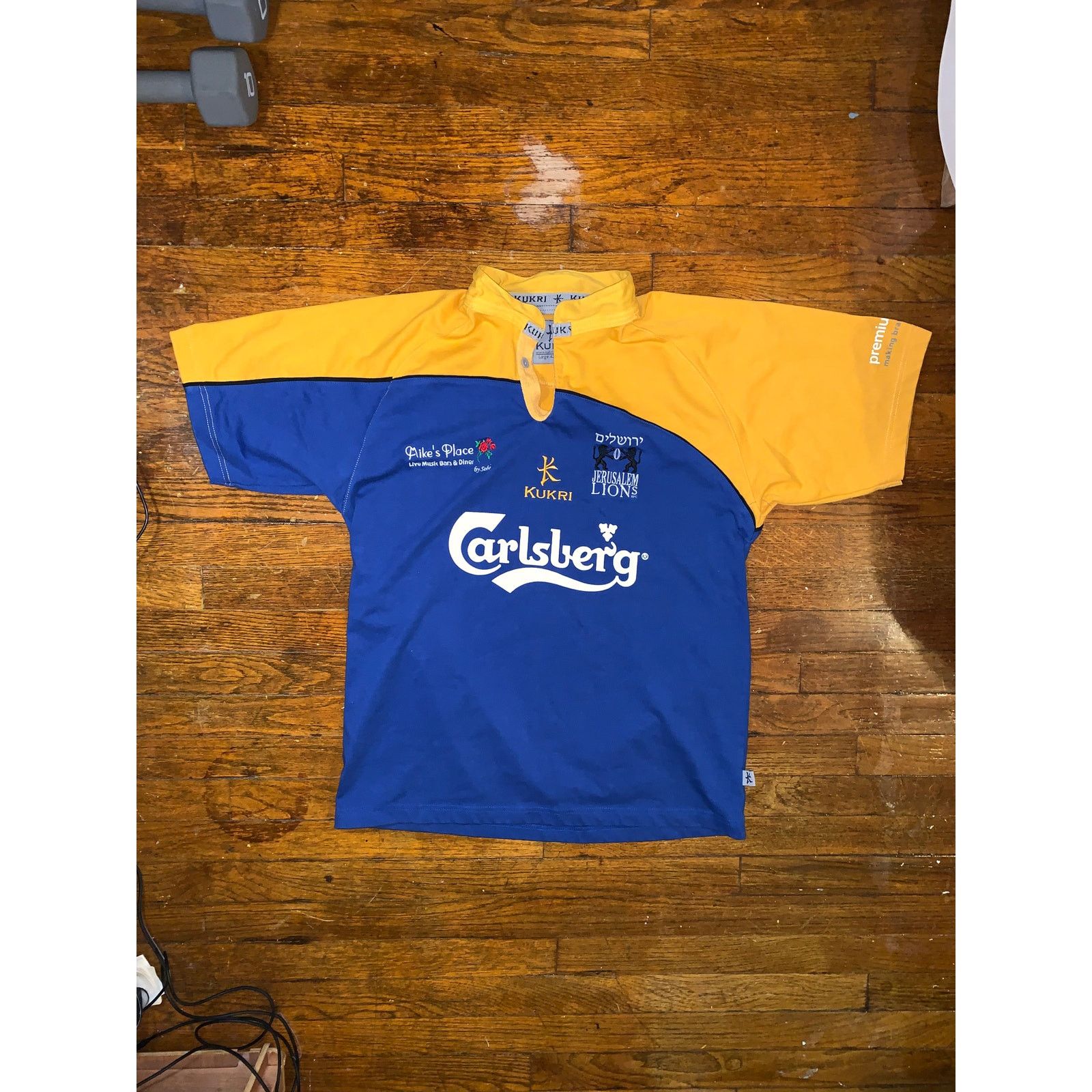 Other Jerusalem Lions Rugby Jersey Large Kukri Carlsberg Sponsor Size US L / EU 52-54 / 3 - 1 Thumbnail