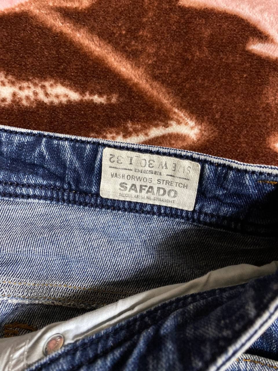 Diesel × Japanese Brand Diesel Safado Dirty Baggy Faded Jean Japan Avant Garde Style Size US 30 / EU 46 - 2 Thumbnail
