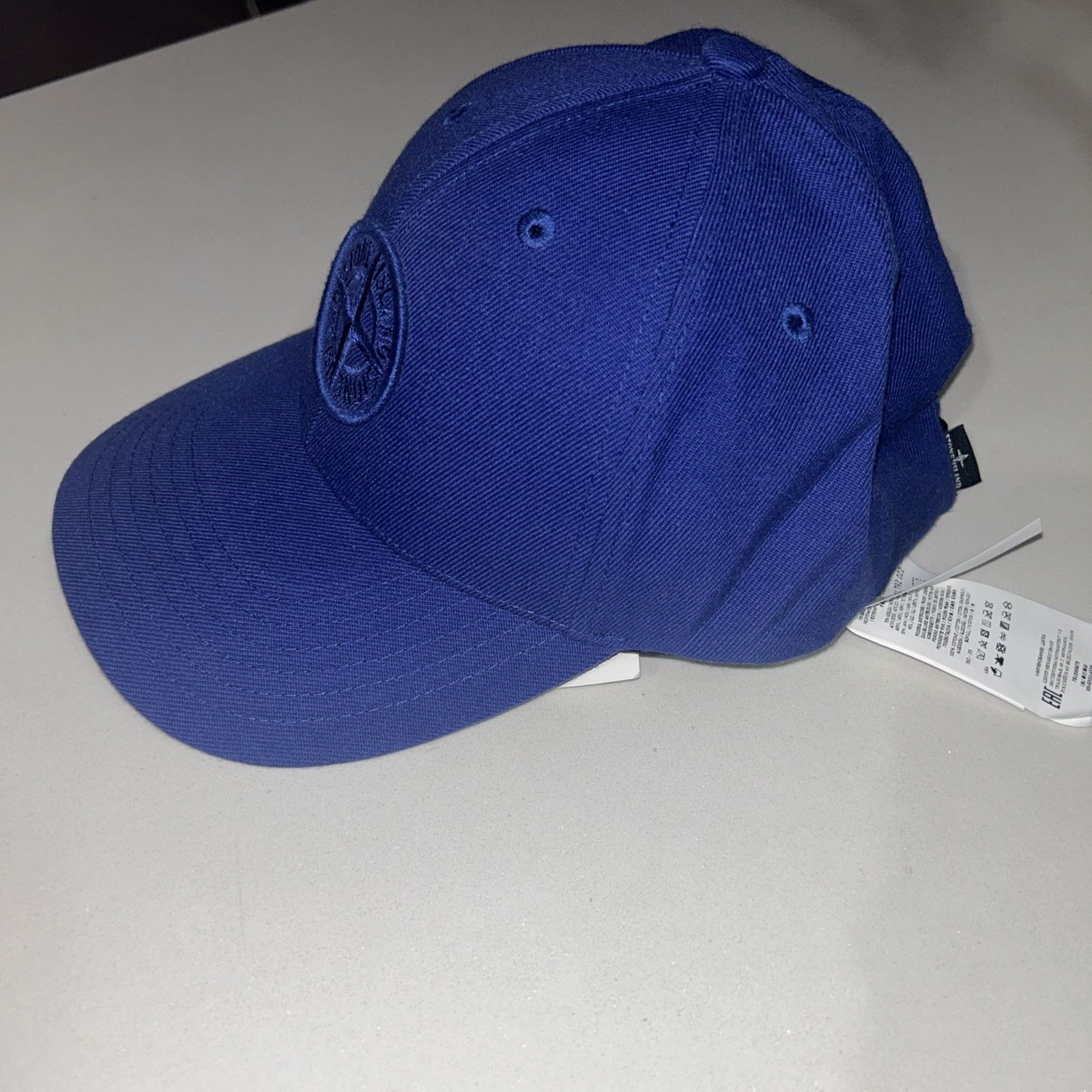 image of Stone Island Cap Periwinkle Os Authentic, Men's