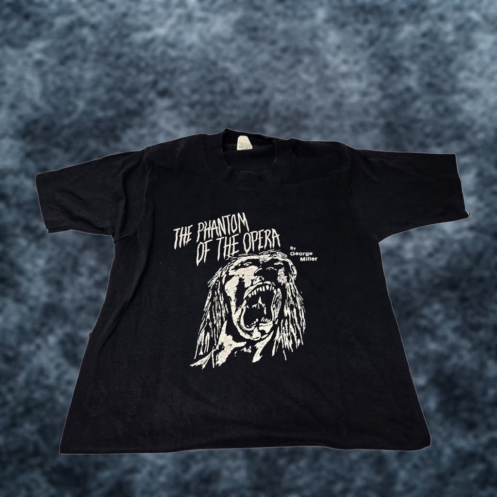 Vintage VINTAGE Phantom Of The Opera T Shirt George Miller Black S RARE Men Small Shirt Size US S / EU 44-46 / 1 - 1 Thumbnail