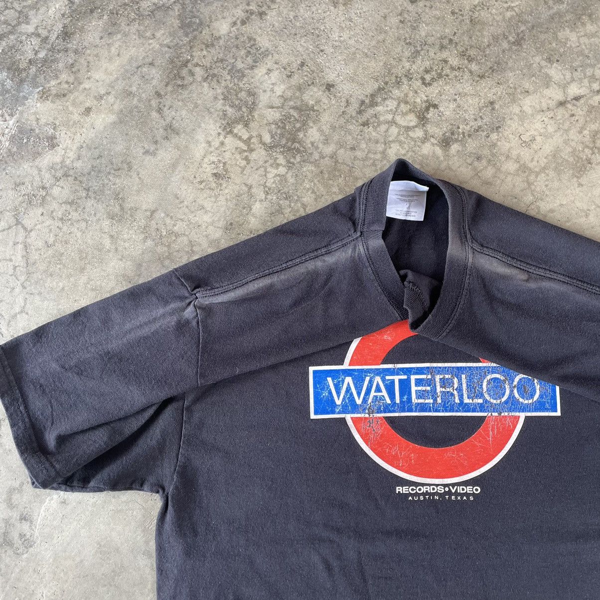 Band Tees × Hanes × Vintage 🔥Rare🔥Vintage Waterloo Records Video Promo Sun Faded Tee Size US L / EU 52-54 / 3 - 8 Thumbnail