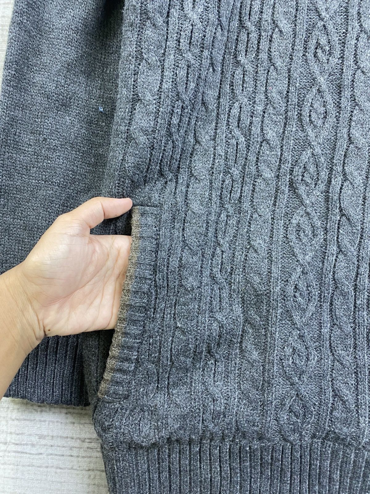 Japanese Brand × Kansai Yamamoto × Vintage Vintage Kansai Yamamoto Homme Lined Sherpa Knit Jacket Size US L / EU 52-54 / 3 - 6 Thumbnail