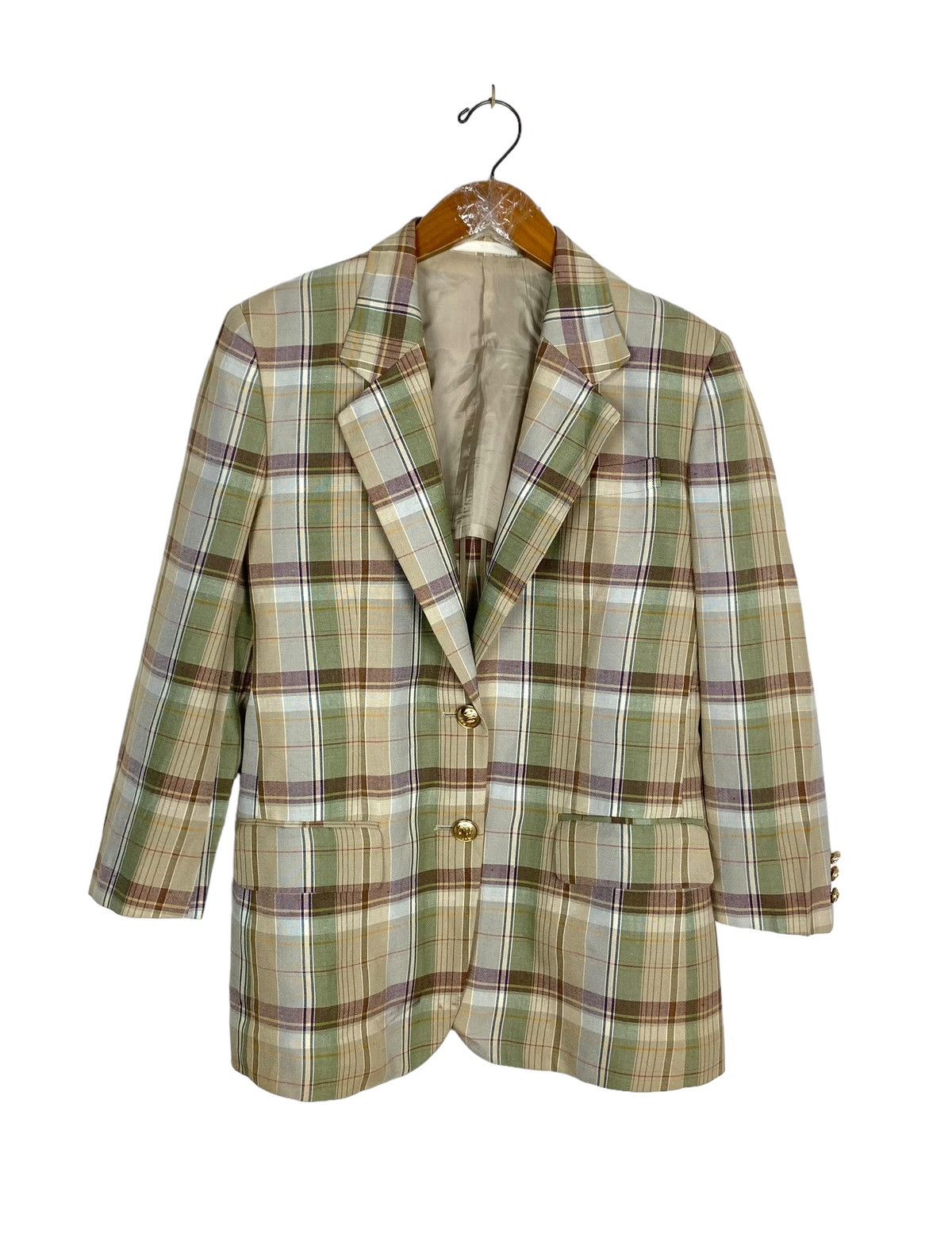 Burberry Rare‼️ Vintage Burberrys Coat Blazer Tartan Size M / US 6-8 / IT 42-44 - 1 Thumbnail