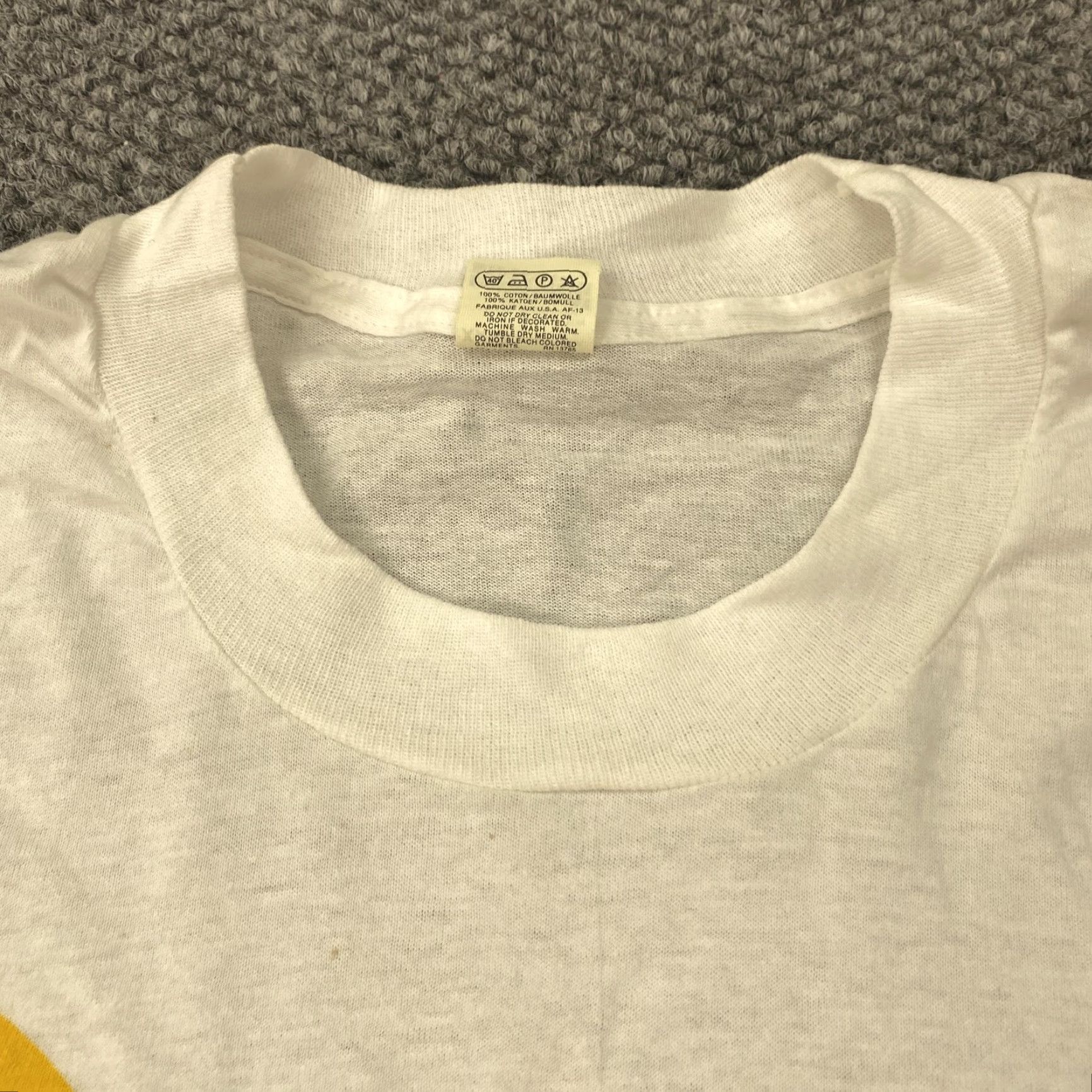 Vintage VINTAGE Greenpeace T-Shirt Mens 3XL White Graphic Giraffe Eco 80s Made in USA Size US XXL / EU 58 / 5 - 5 Thumbnail