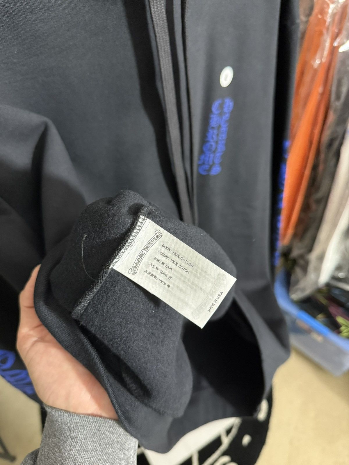 Chrome Hearts CHROME HEARTS VERTICAL LOGO DODGER BLUE PRINT SIZE LARGE Size US L / EU 52-54 / 3 - 4 Thumbnail