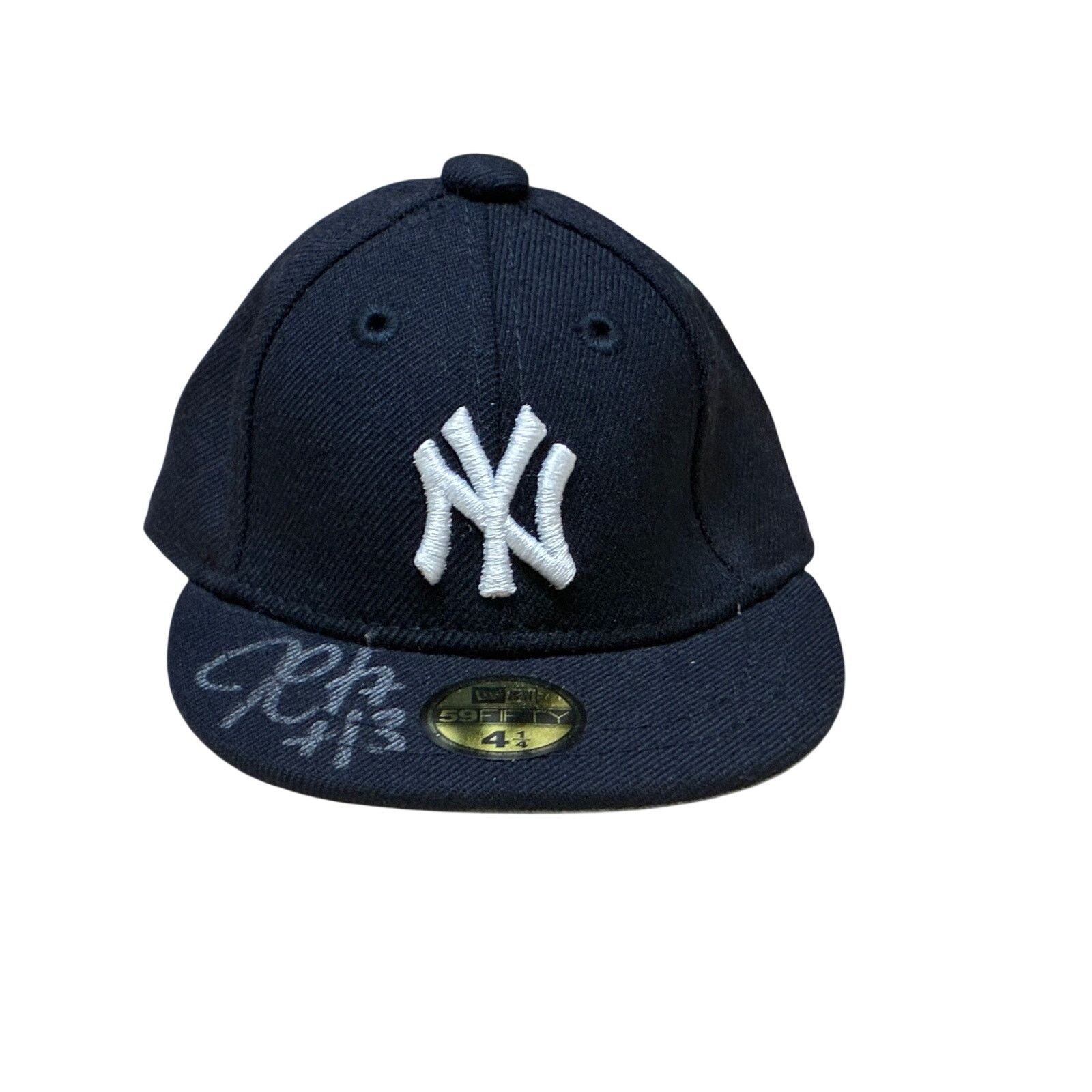 New Era Autographed by Alex Rodriguez Player 13 Yankee Sz 4 1/4 New Size ONE SIZE - 2 Thumbnail