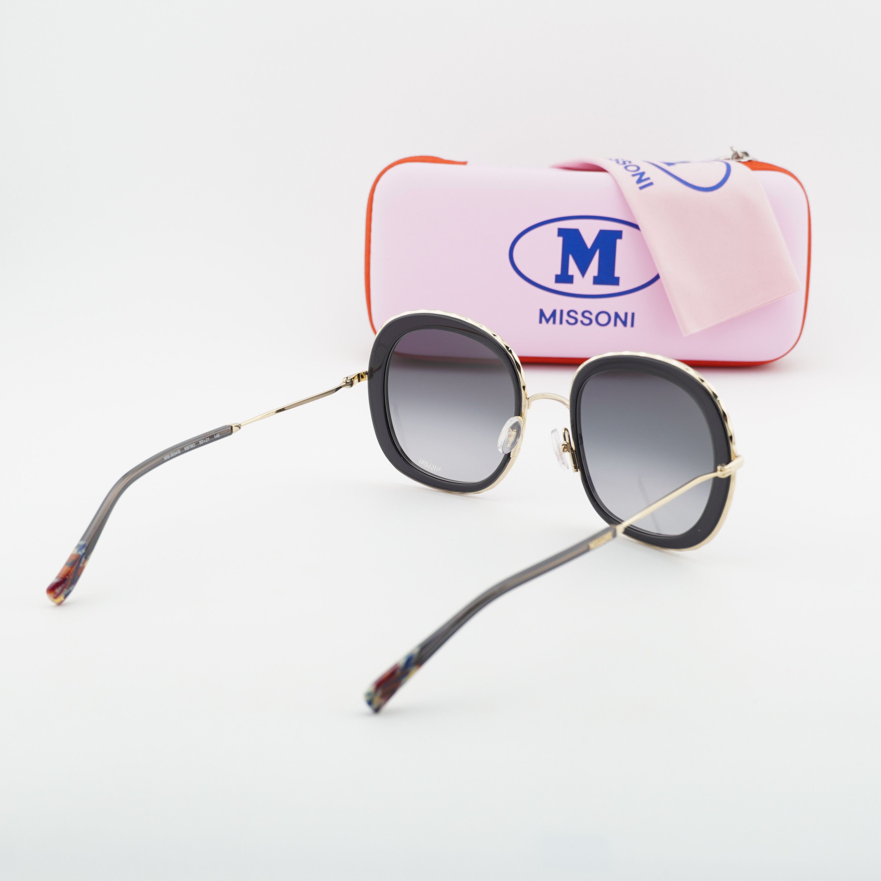Missoni Missoni MIS 0034/S 0KB7 9O Sunglasses Grey/Gold Square Frame Size ONE SIZE - 10 Thumbnail