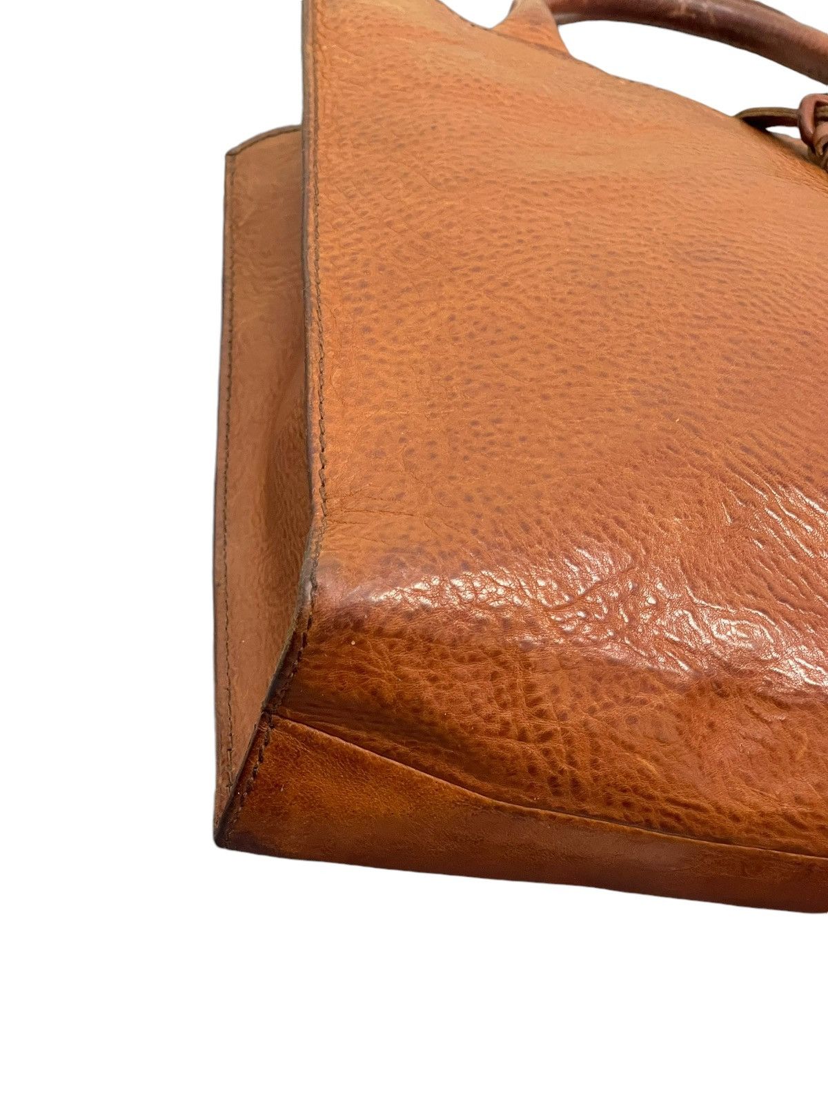 Genuine Leather Full Leather Thick Genten Japan Tote Bag 5🟩 Size ONE SIZE - 6 Thumbnail