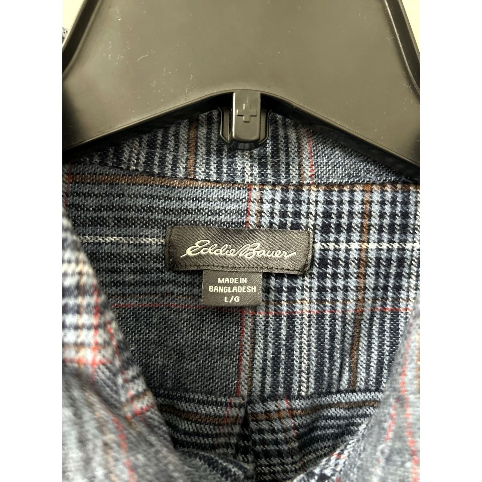 Eddie Bauer Eddie Bauer Bristol Flannel Shirt Mens L Blue Plaid Button-Down L/S NWT Size US L / EU 52-54 / 3 - 6 Thumbnail