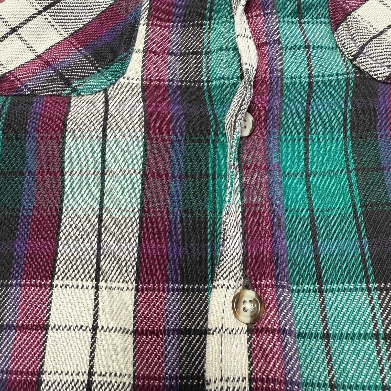 Field & Stream Vintage Field & Stream Plaid Flannel Purple & Green Button Size US XL / EU 56 / 4 - 5 Thumbnail