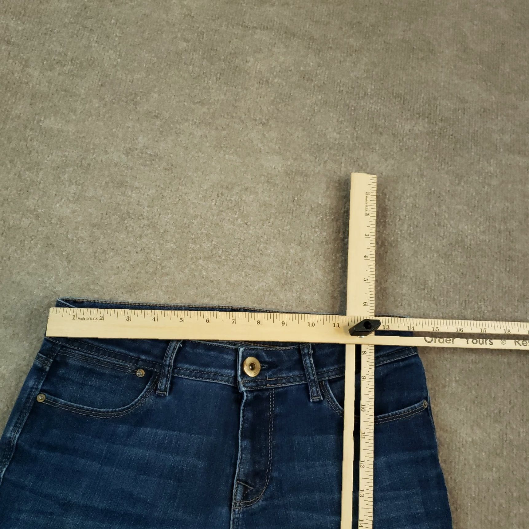 DL1961 Womens Curvy Jeans 27x29 Blue Straight Leg Casual Comfort Size 27" / US 4 / IT 40 - 4 Thumbnail