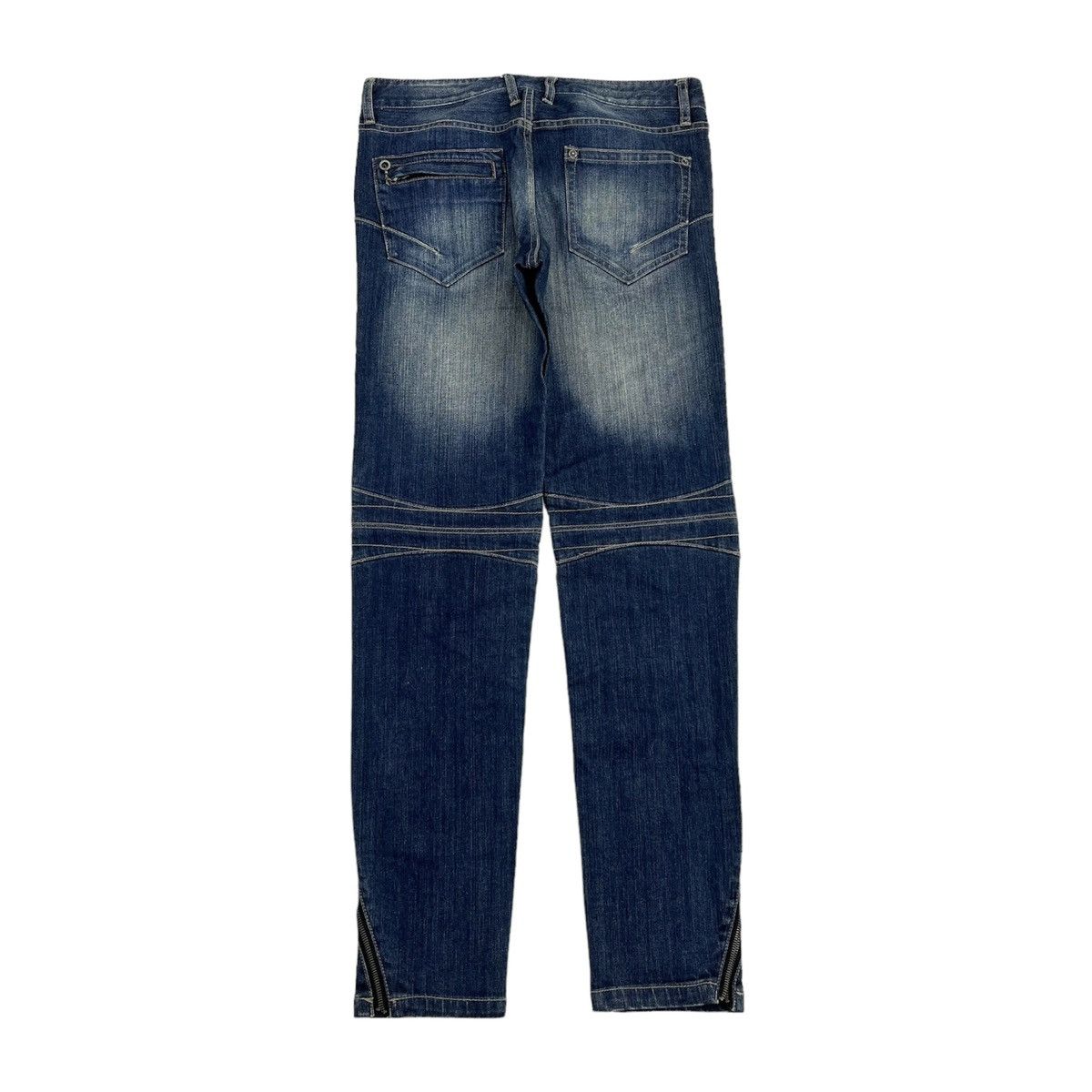 Hysteric Glamour × Japanese Brand × PPFM 2000s PPFM Bikers Multi Zipper Distressed Denim Jeans Size US 34 / EU 50 - 20 Thumbnail