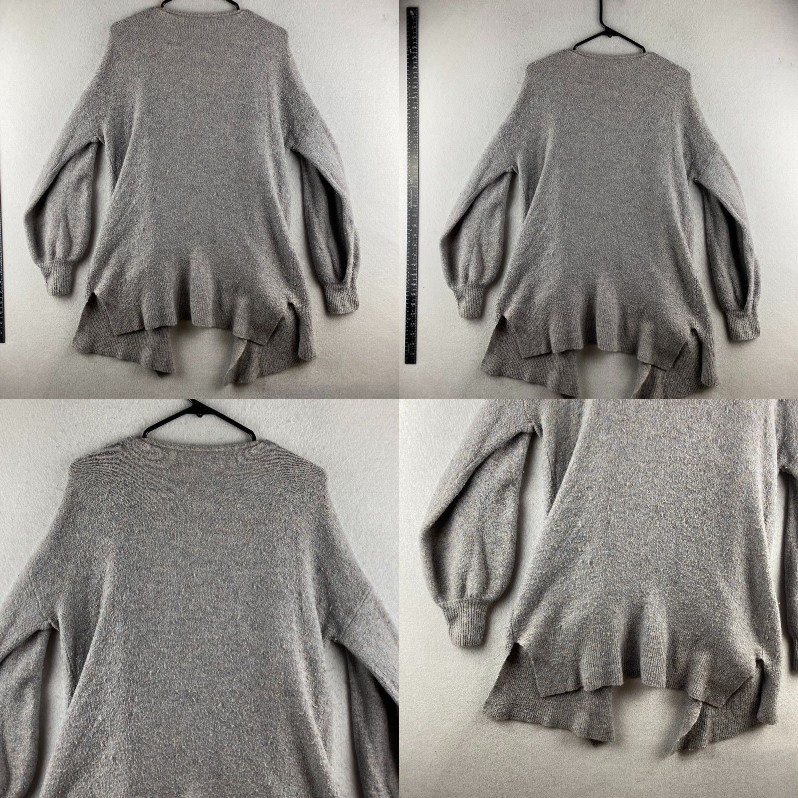 Madewell Madewell Cardigan Sweater Womens M Open Front Gray Alpaca Wool Blend Knit Contemp Casual Modern Size M / US 6-8 / IT 42-44 - 9 Thumbnail