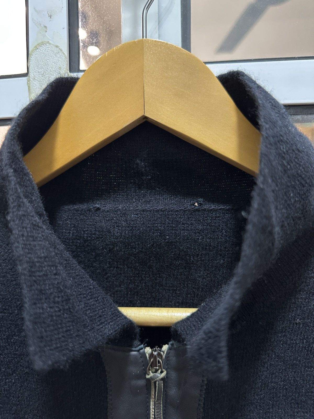 Other Cividini Italian Designer Wool & Calfskin Zipper Knitted Size US M / EU 48-50 / 2 - 5 Thumbnail