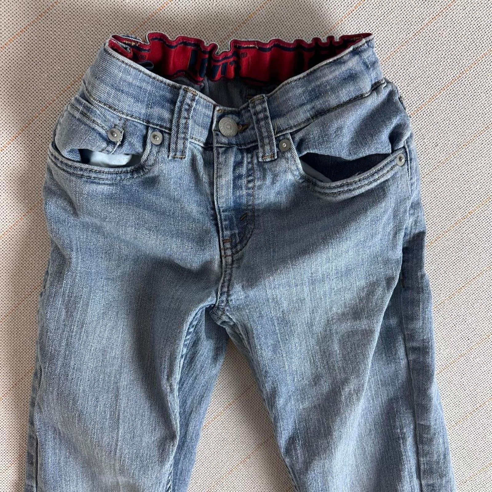 Levi's Levi’s 511 Slim Flex Stretch Youth Jeans Light Wash Rip Size 32" / US 10 / IT 46 - 3 Thumbnail