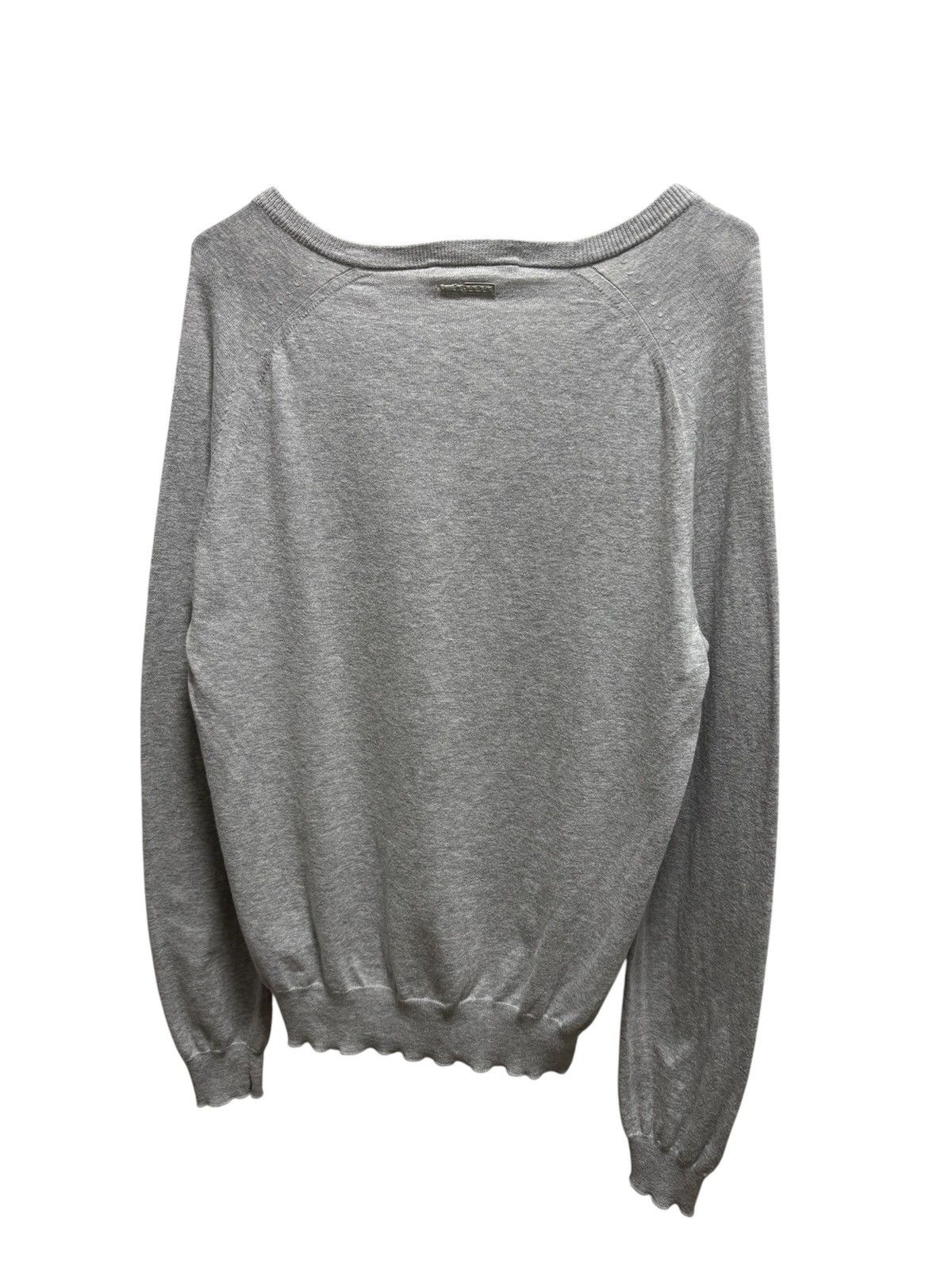 Prada Prada Sweater V-Neck White Tab Logo Back Size US M / EU 48-50 / 2 - 3 Thumbnail