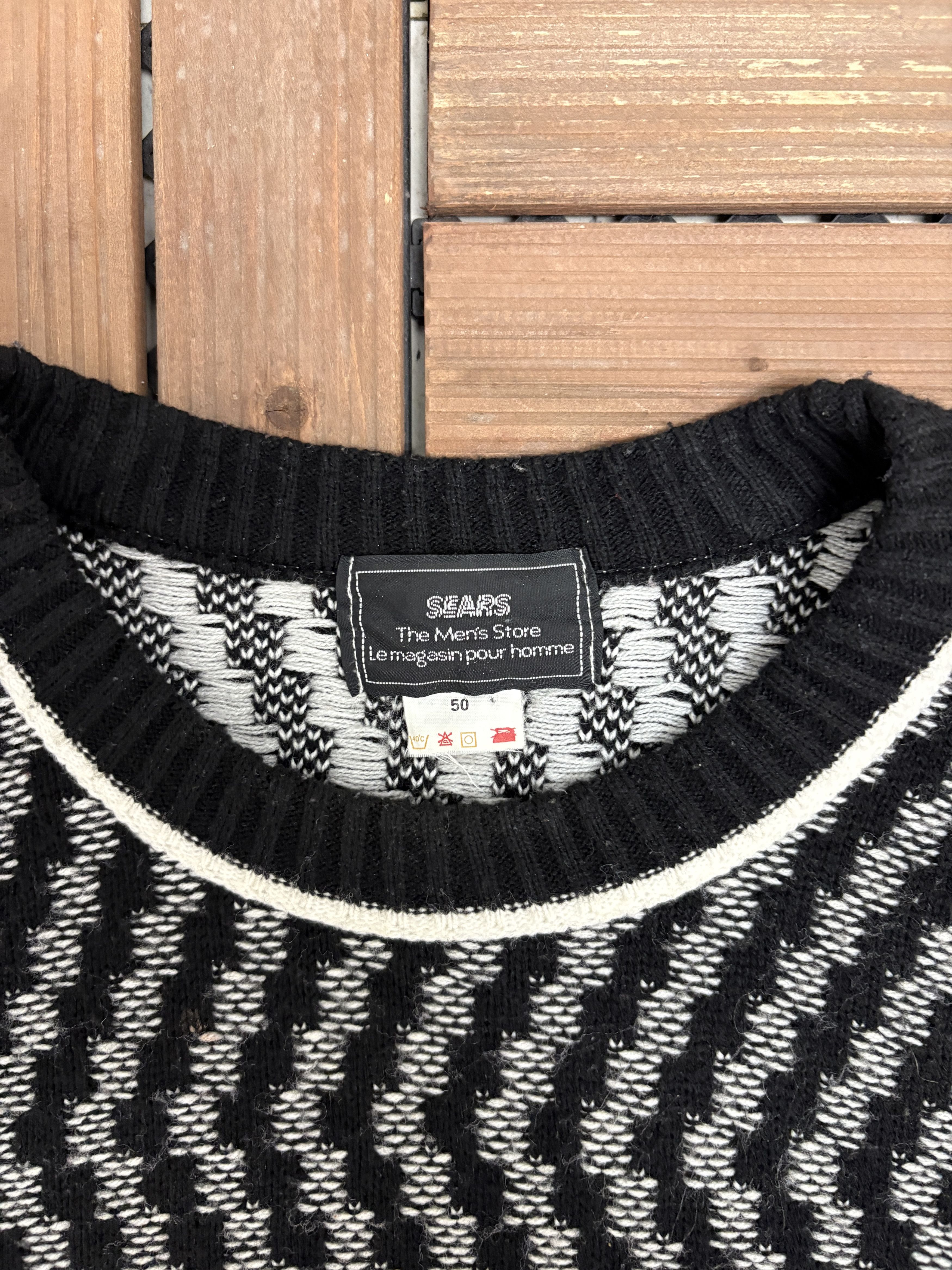 Sears Sears The Men's Store Vintage Knit Sweater Size US XL / EU 56 / 4 - 5 Thumbnail
