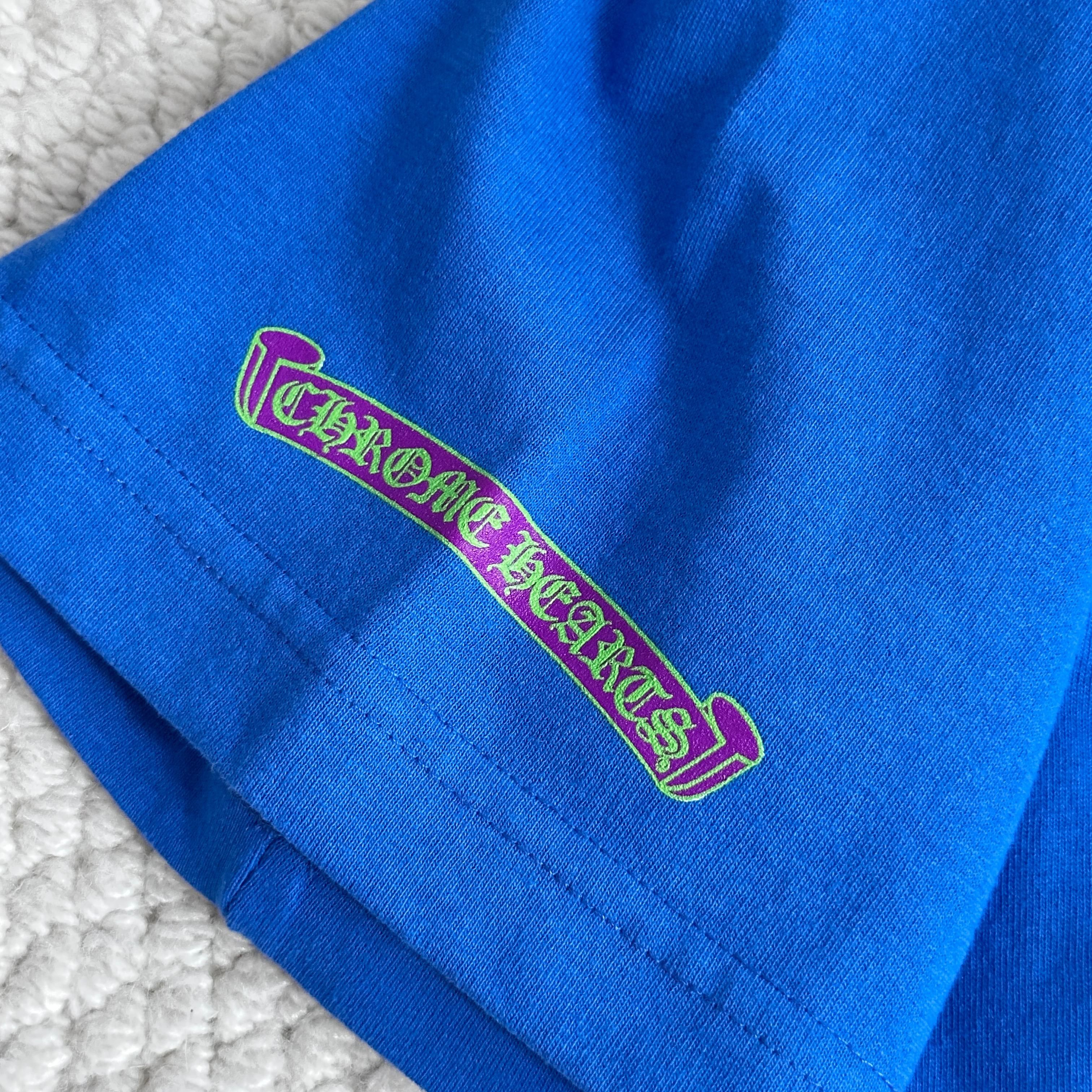 Chrome Hearts CHROME HEARTS Scroll Logo T-Shirt blue Size S / US 4 / IT 40 - 13 Thumbnail