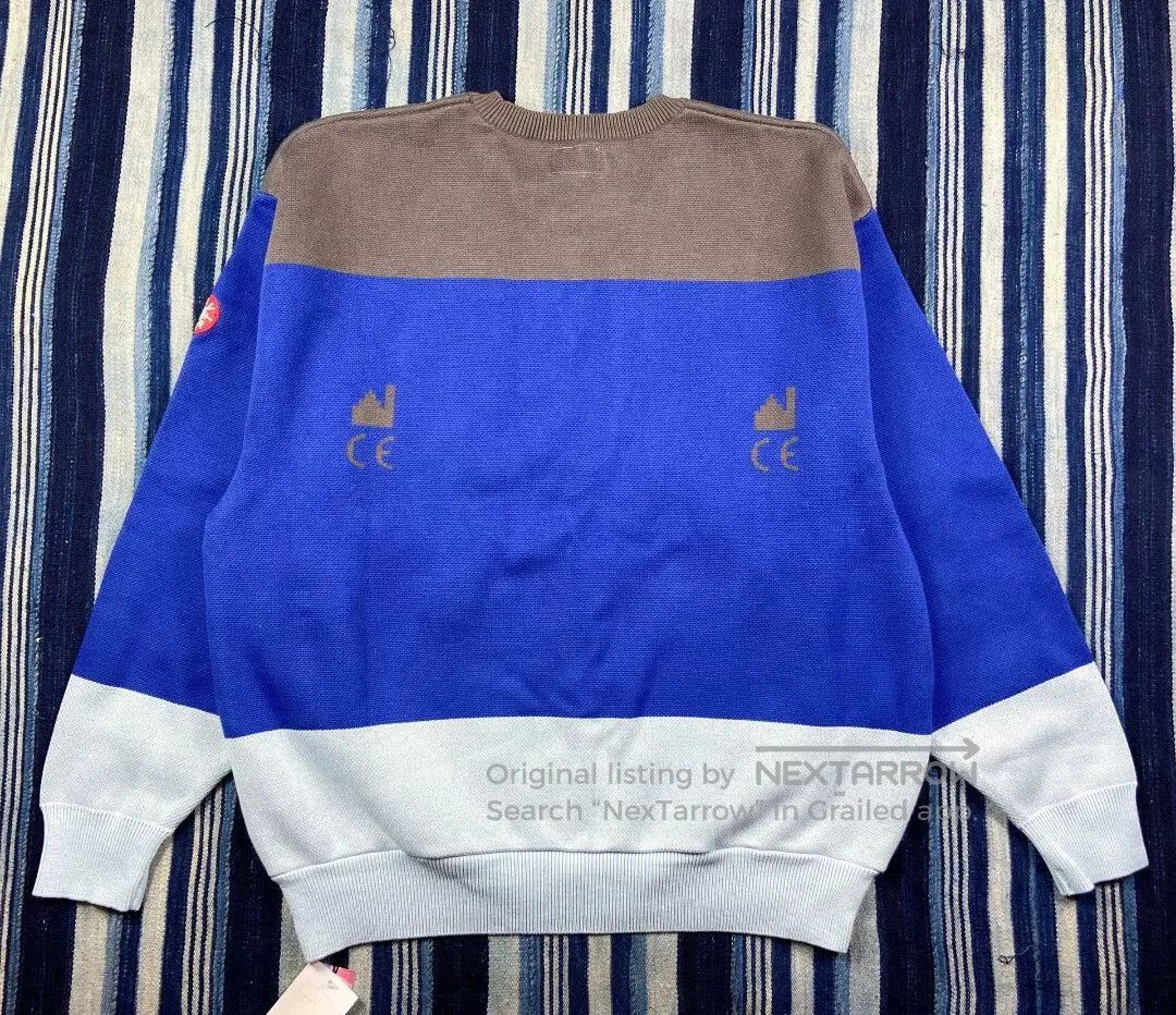 Cav Empt cavempt c.e pixelated knit sweatshirt blue. Size US L / EU 52-54 / 3 - 2 Thumbnail