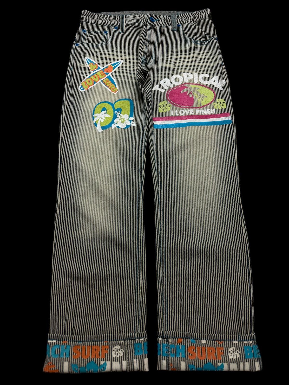 Hysteric Glamour 💥Insane 90s Clone Devgru Mudwash Faded Hickory Surf Jean Size US 32 / EU 48 - 2 Thumbnail