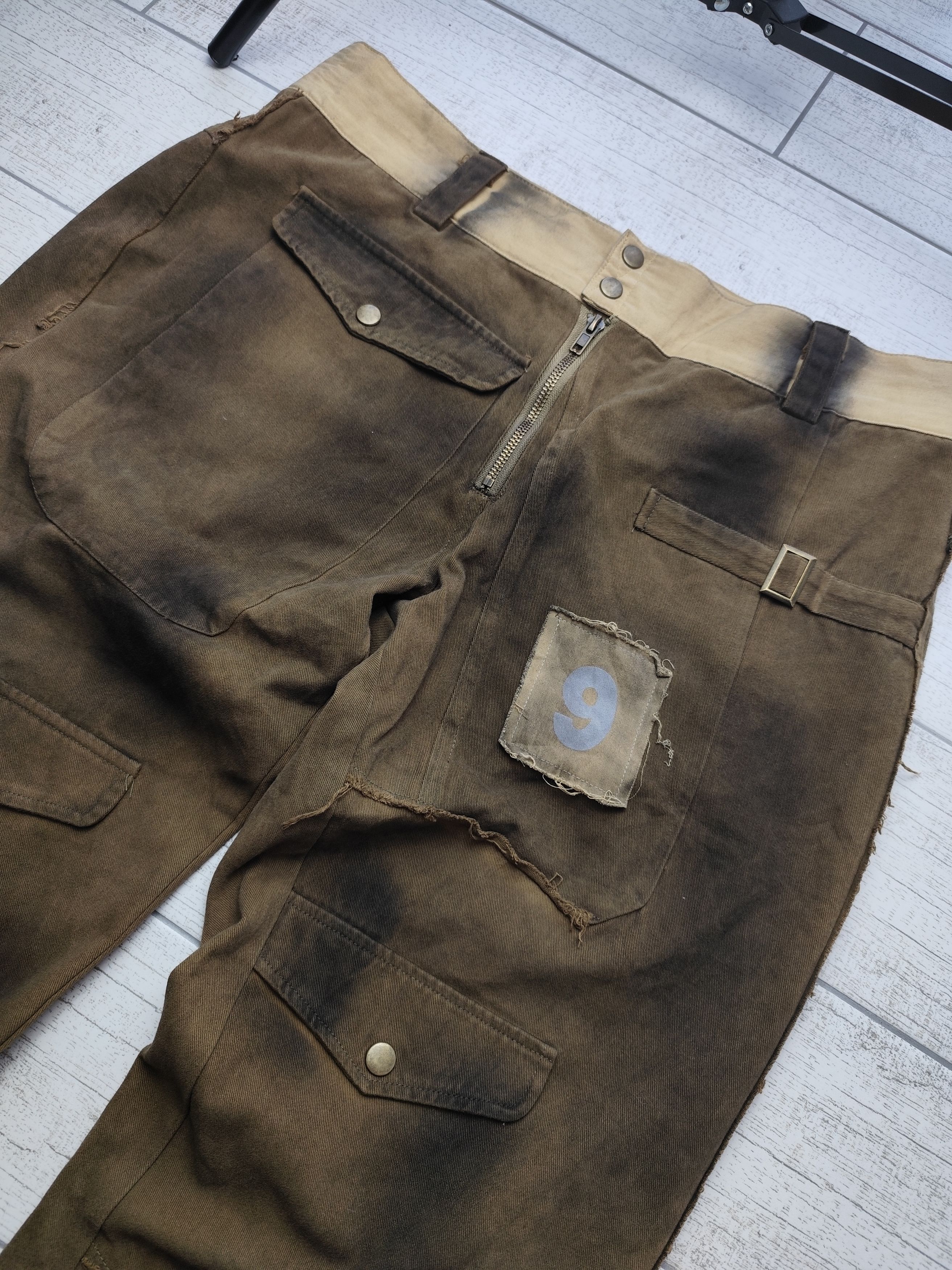 Japanese Brand Vintage streetwear y2k distressed Avant Garde pants Size US 34 / EU 50 - 3 Thumbnail