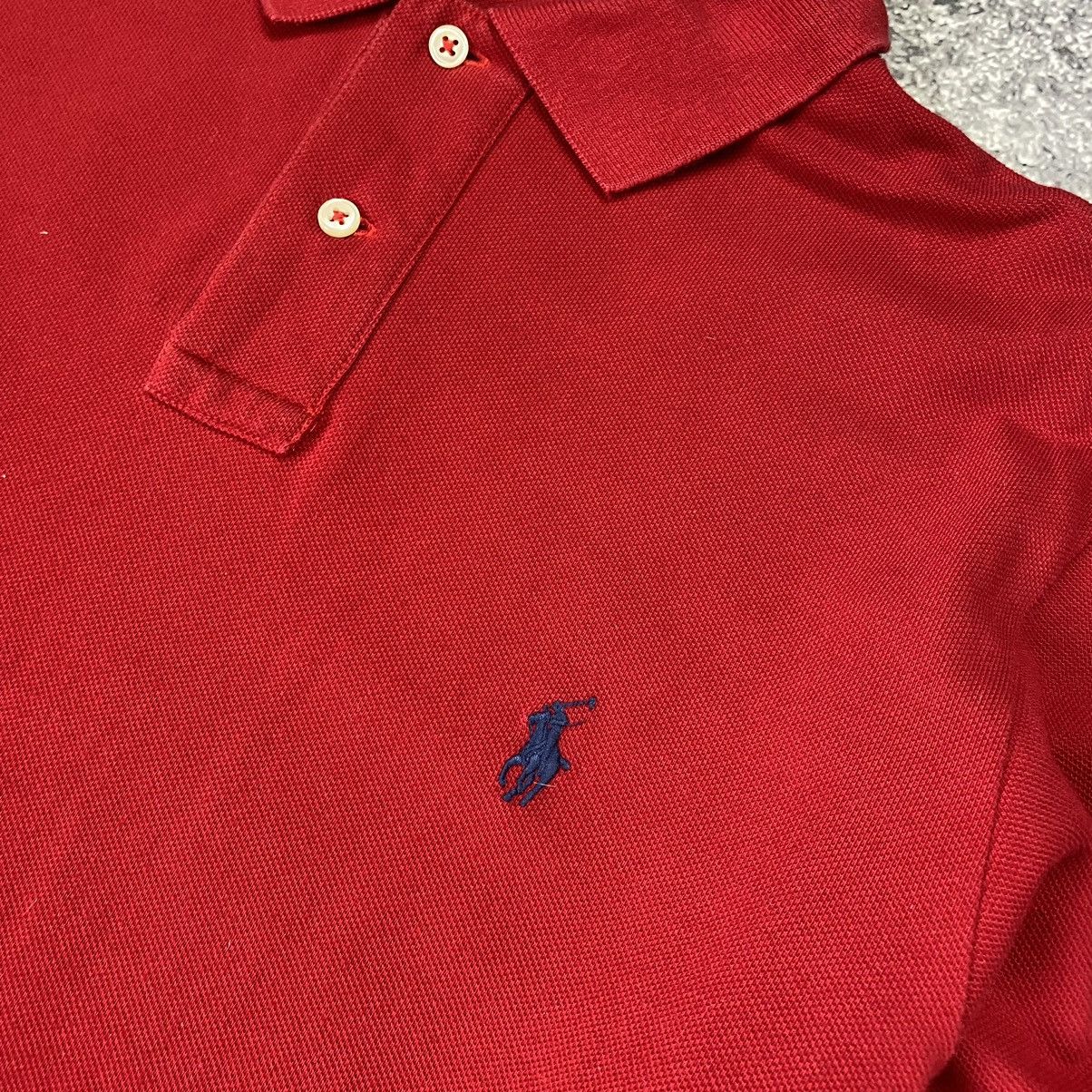 Vintage Vintage Polo Ralph Lauren Small logo basic Longsleeve polo Size US L / EU 52-54 / 3 - 4 Thumbnail