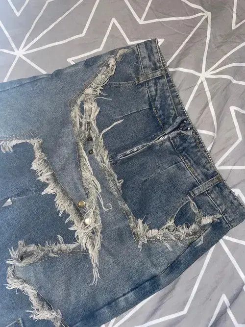 Japanese Brand jeans with star patch Size US 30 / EU 46 - 3 Thumbnail