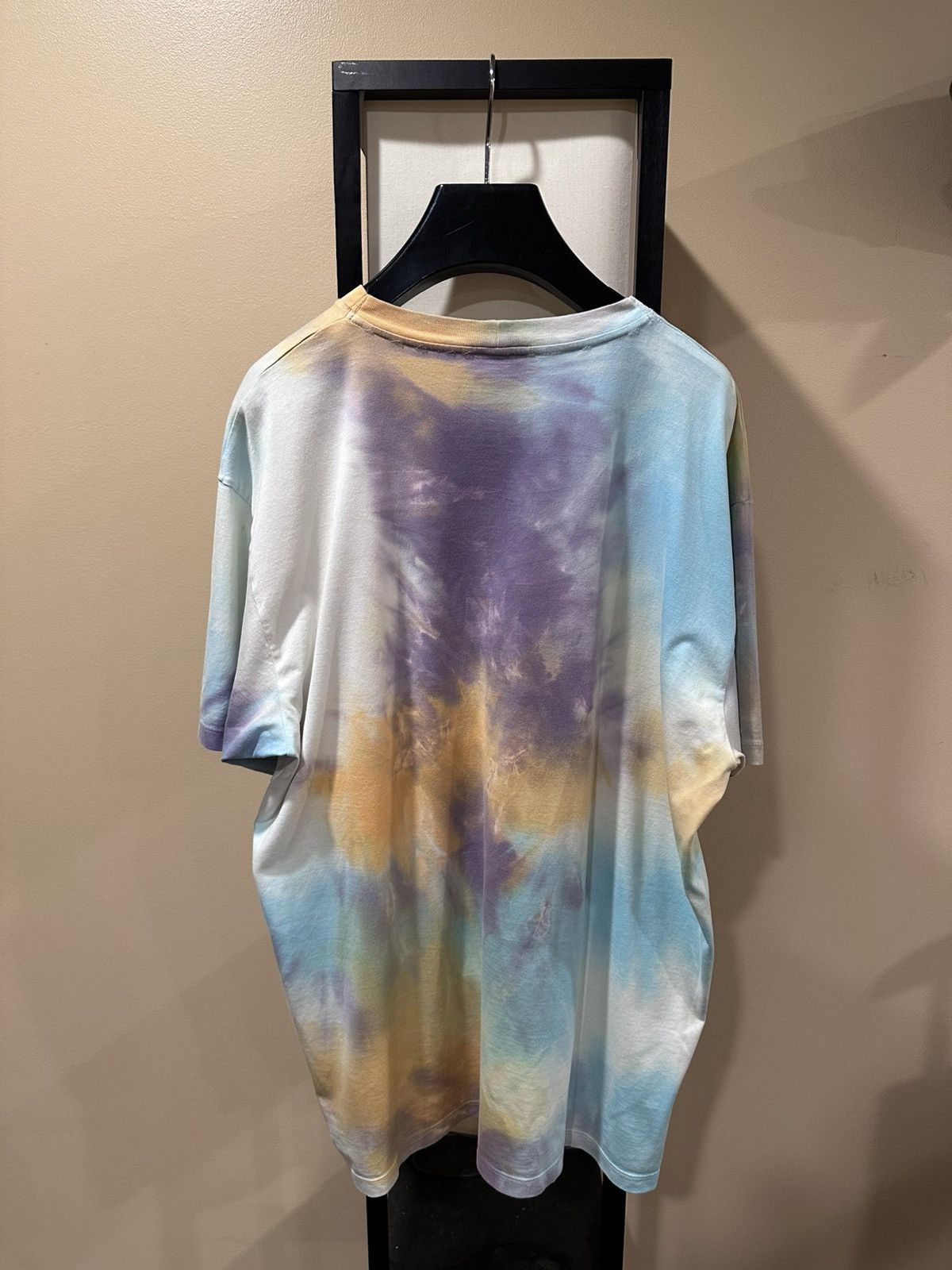 Celine × Hedi Slimane Celine x Hedi Slimane Studded Logo Tie Dye T-Shirt Size US XXL / EU 58 / 5 - 2 Thumbnail