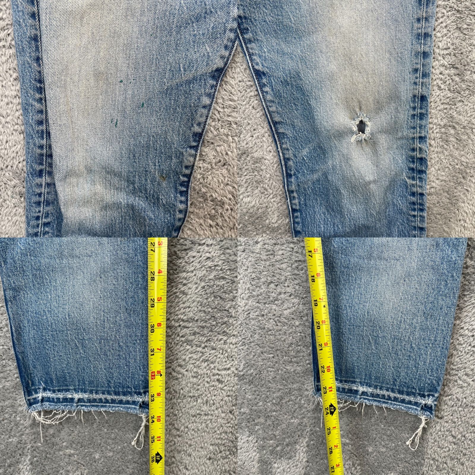 Levi's Levi's Jeans Womens Blue 28 Wedgie Straight Leg Distressed Stretch Denim Cotton Size 26" / US 2 / IT 38 - 8 Thumbnail