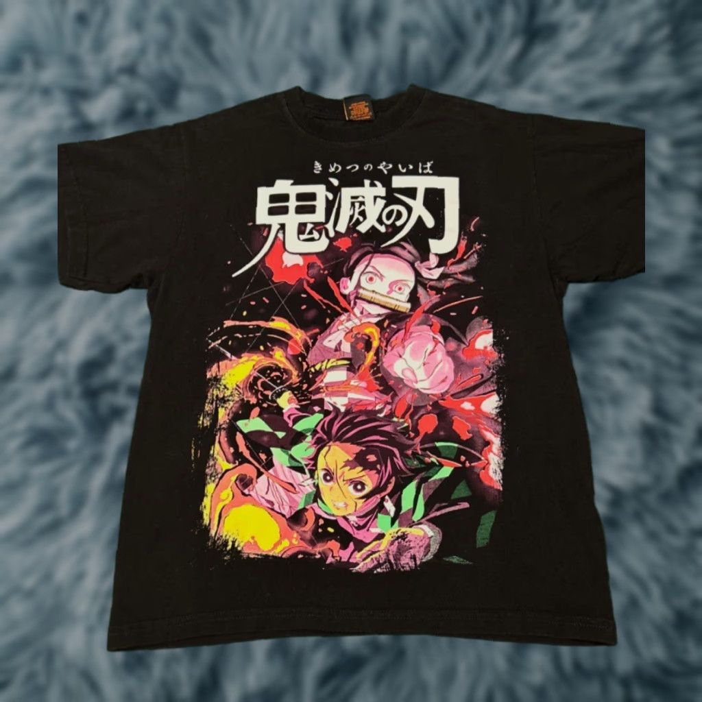 Doublet VINTAGE Demon Slayer Double Sided VTG Shirt Mens Size Medium Black Anime 90s Retro Cartoon Hip Hop Shirt Mens Size US M / EU 48-50 / 2 - 1 Thumbnail