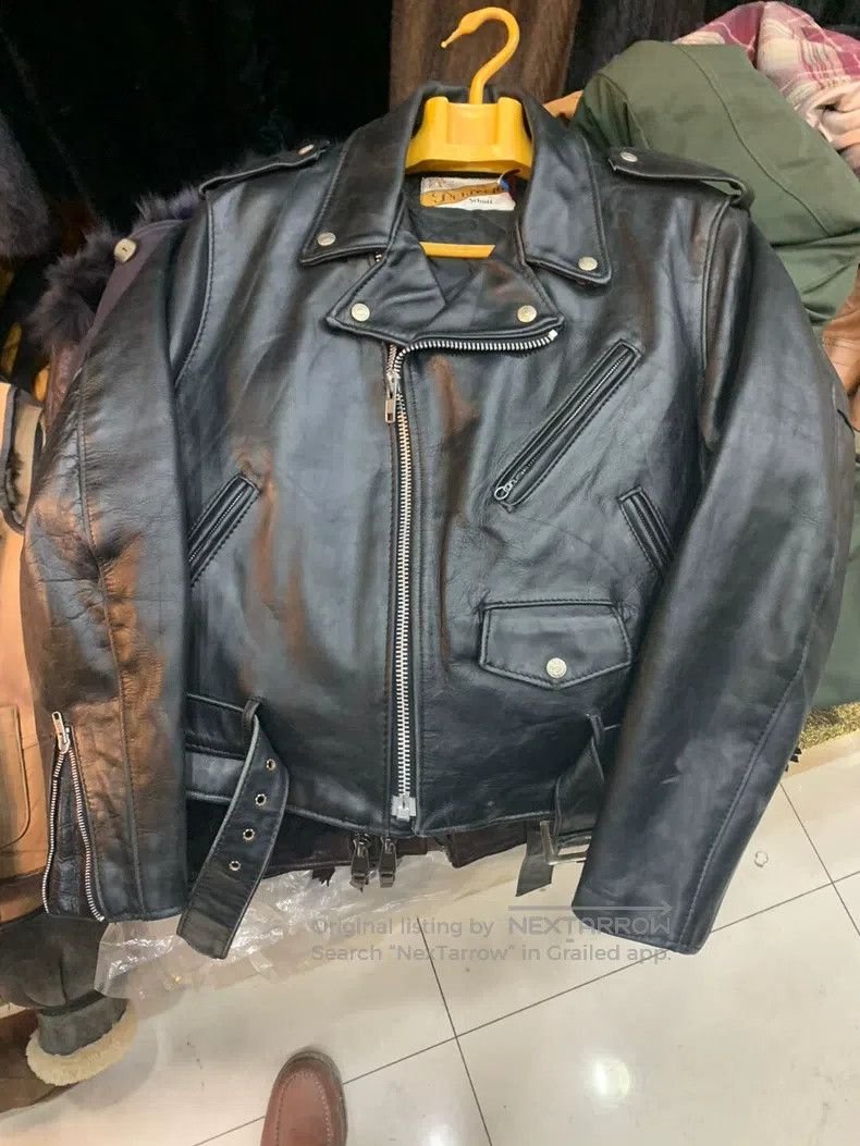 Schott Schott Vintage biker jacket Size US L / EU 52-54 / 3 - 9 Thumbnail