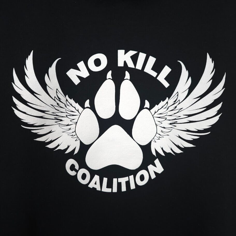 Gildan No Kill Coalition Sweatshirt Hoodie Mens Size 2XL Black Size US XXL / EU 58 / 5 - 4 Thumbnail