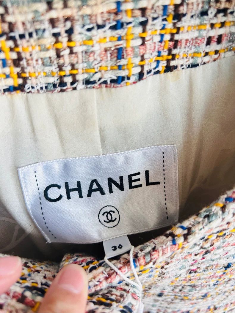 Chanel Chanel 18P Waterfall Series Colorful Woven Tassel Flare Sl Size XS / US 0-2 / IT 36-38 - 2 Thumbnail