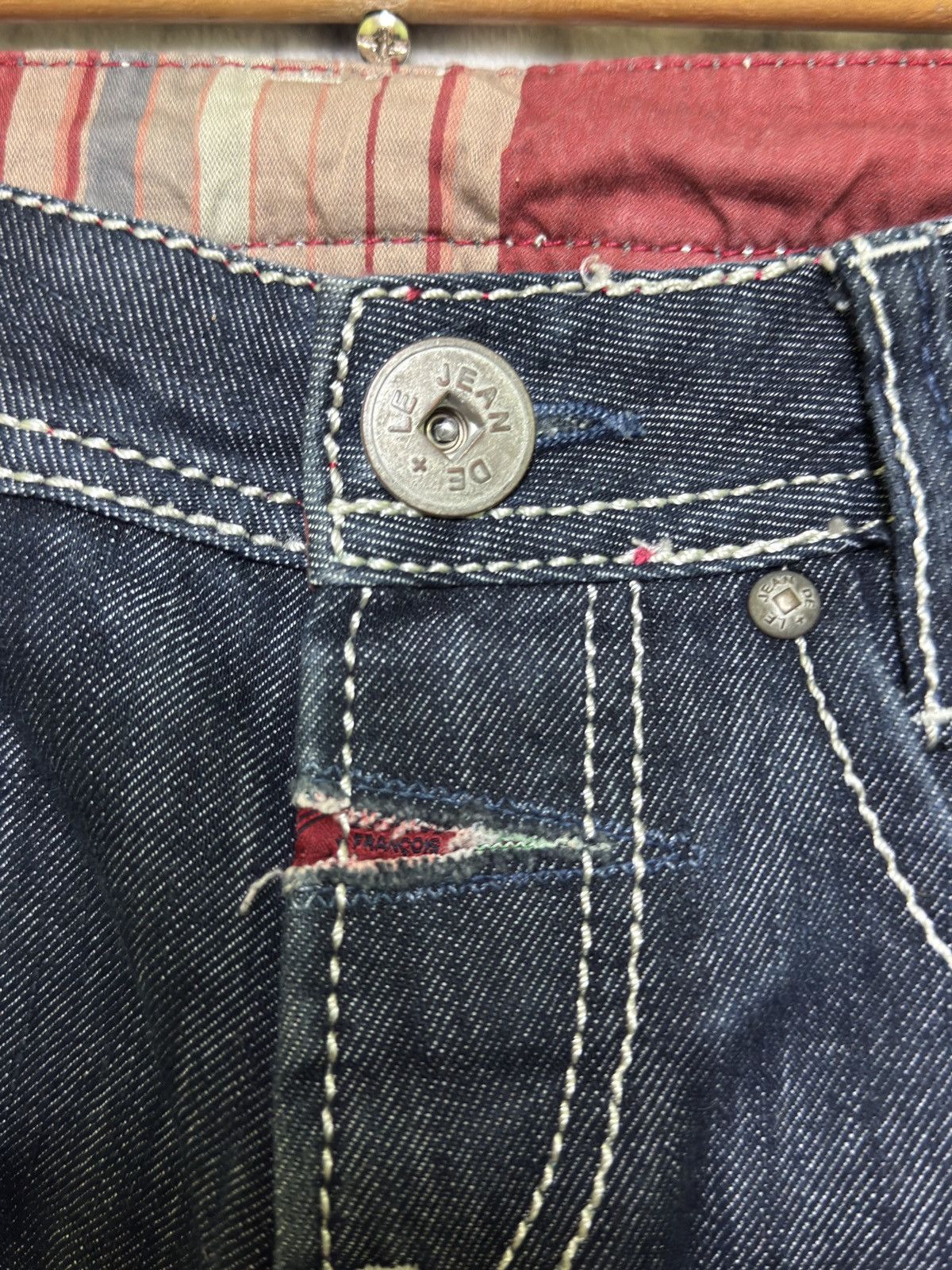 Marithe + Francois Girbaud Marithé + François Girbaud Cropped Flare Patchwork Denim Size 27" / US 4 / IT 40 - 8 Thumbnail
