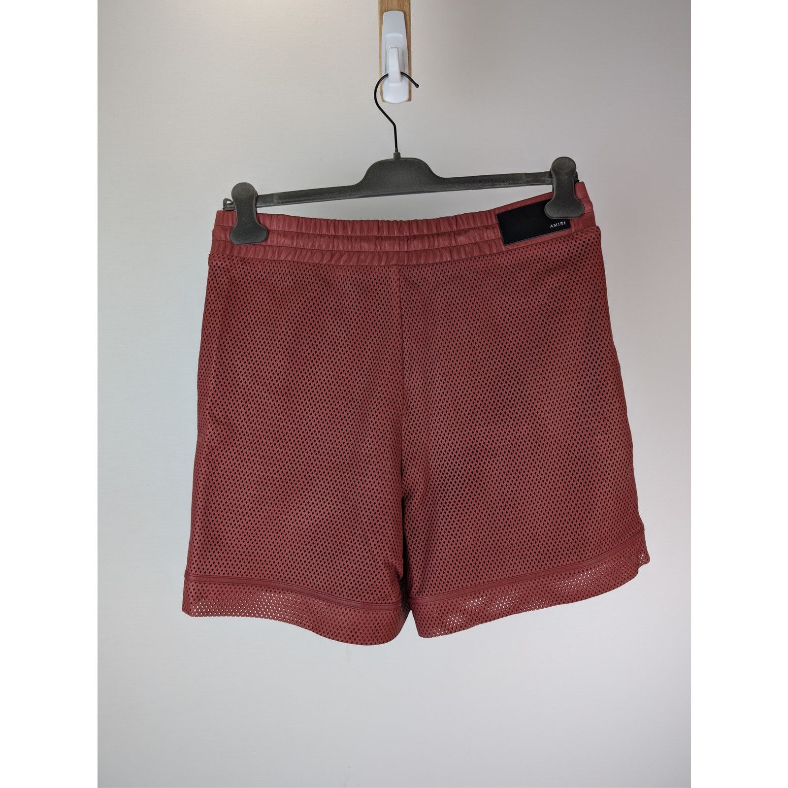 Amiri o1rshd1 MA Perforated Leather Shorts in Sun Dried Tomato Size US 32 / EU 48 - 11 Thumbnail