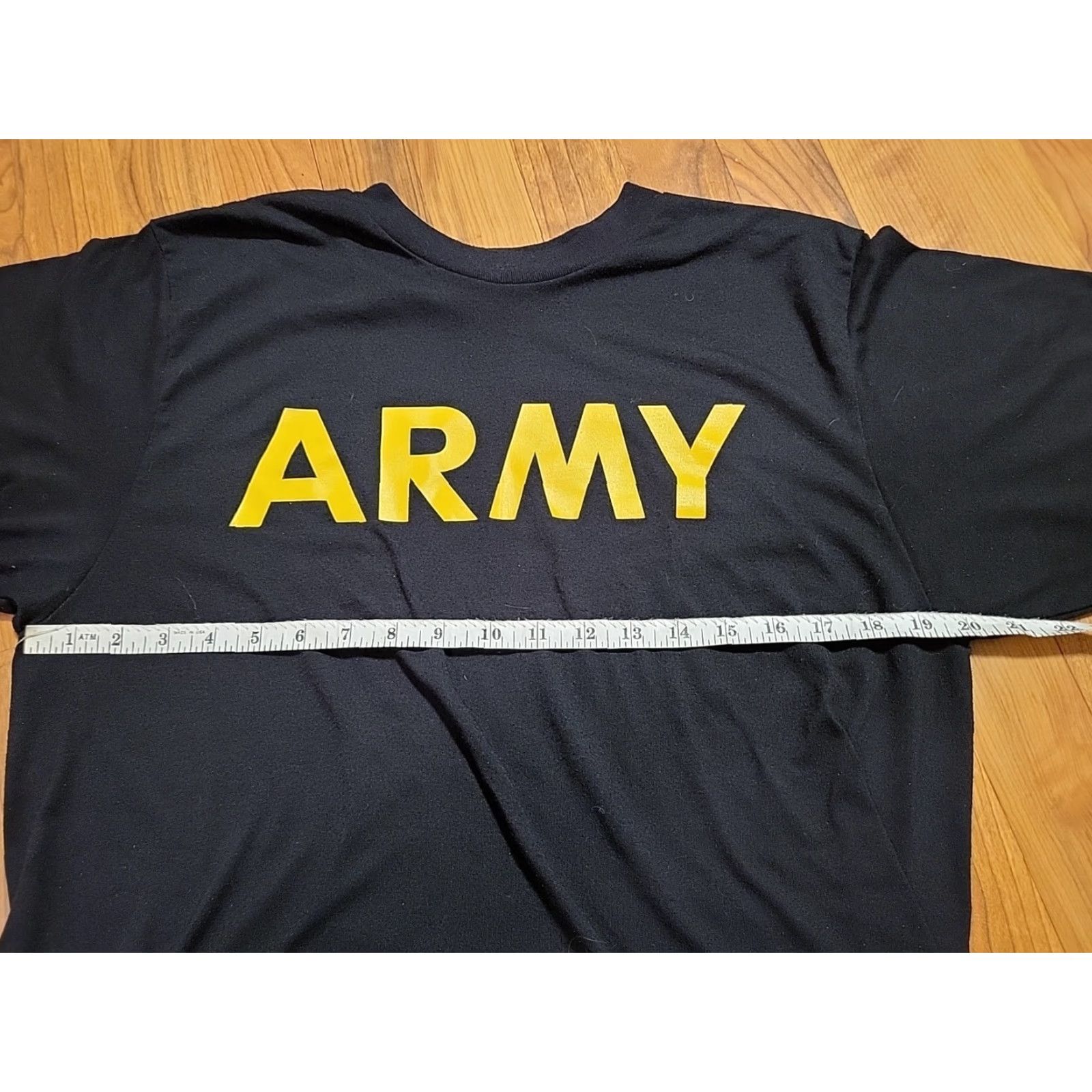 Vintage Army T-Shirt Men L Black Cotton Short Sleeve Crew Neck Army Theme Soldiers / Reg Regular Fit Size US L / EU 52-54 / 3 - 5 Thumbnail