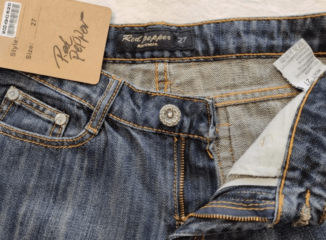 Japanese Brand × Vintage Y2K low rise Red Pepper Jeans available sz 26, 27, 28, 29 Size 30" / US 8 / IT 44 - 8 Thumbnail