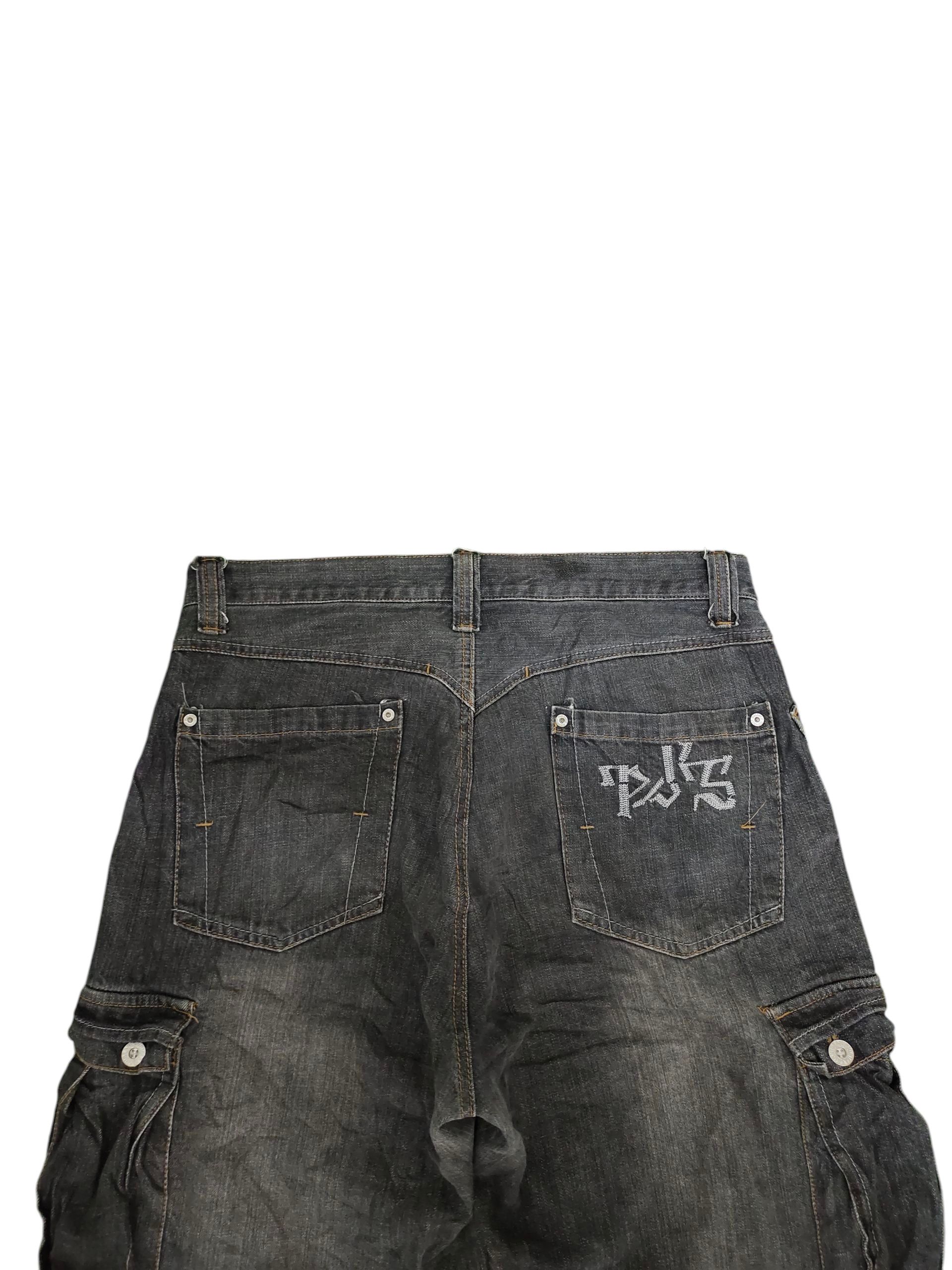 PPFM Vintage Y2k Pjs Surf Embroidered Cargo Baggy Denim Pants Size US 34 / EU 50 - 9 Thumbnail