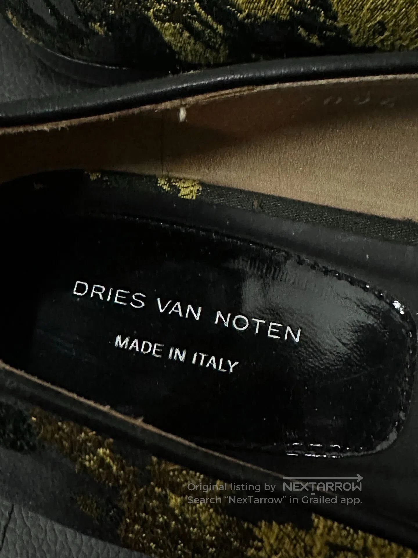 Dries Van Noten DRIES VAN NOTEN Tattooed satin loafers| Size US 7.5 / IT 37.5 - 5 Thumbnail