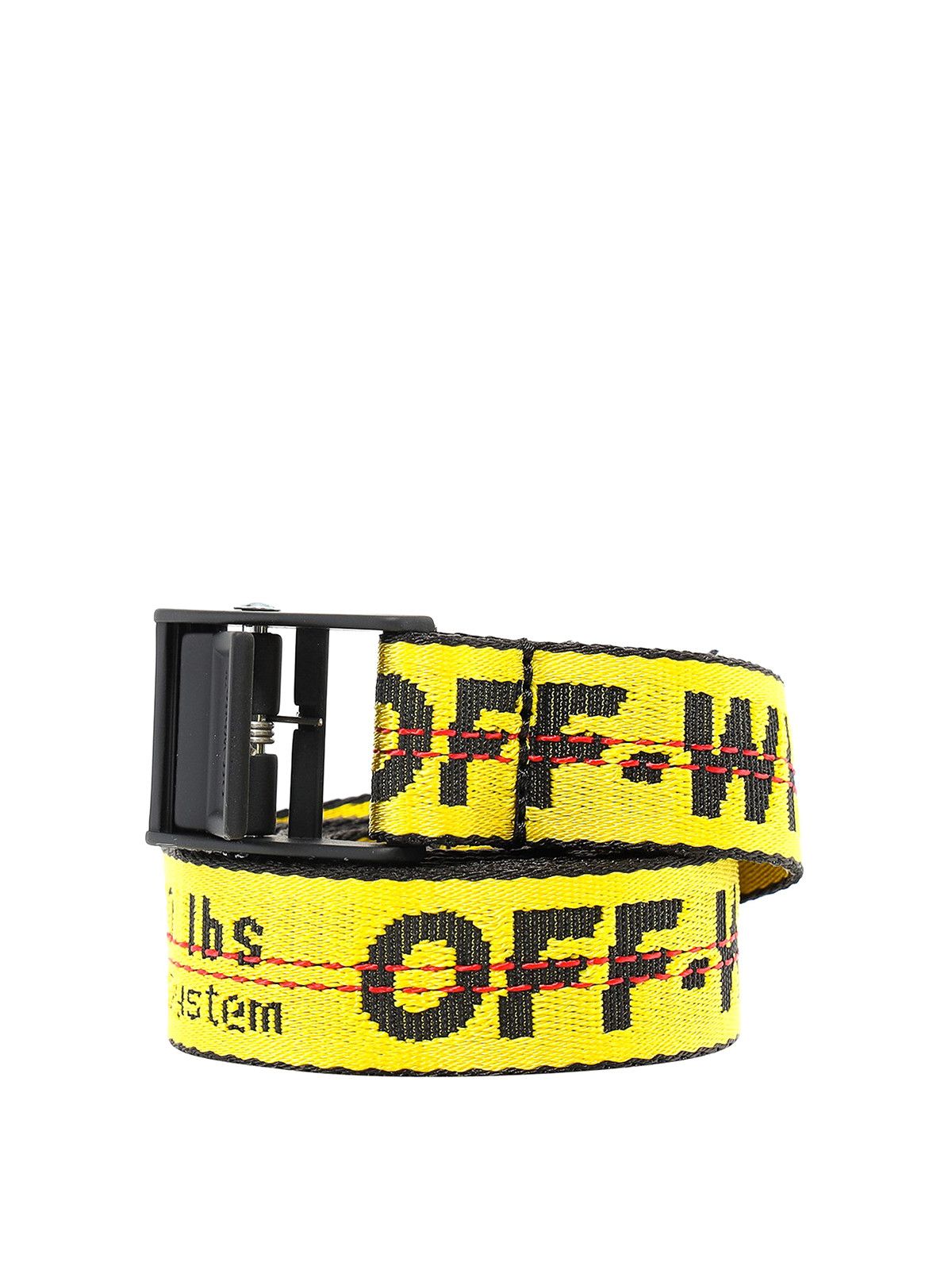 Off-White o1rshd DUP Size: OS/ Classic Mini Industrial Belt in Yellow Size ONE SIZE - 1 Thumbnail