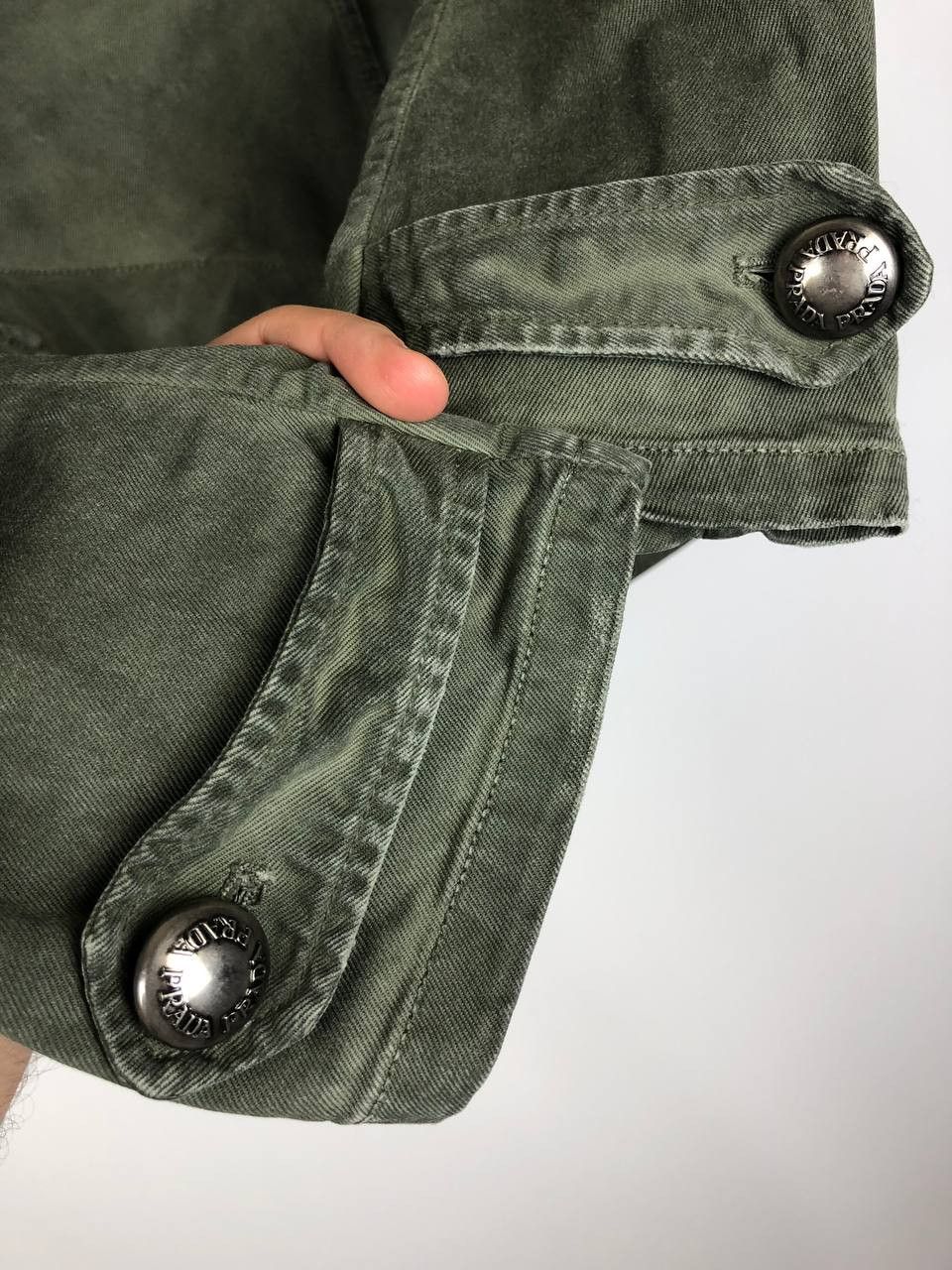 Prada Prada Khaki Faded Jacket size 40 Size S / US 4 / IT 40 - 6 Thumbnail