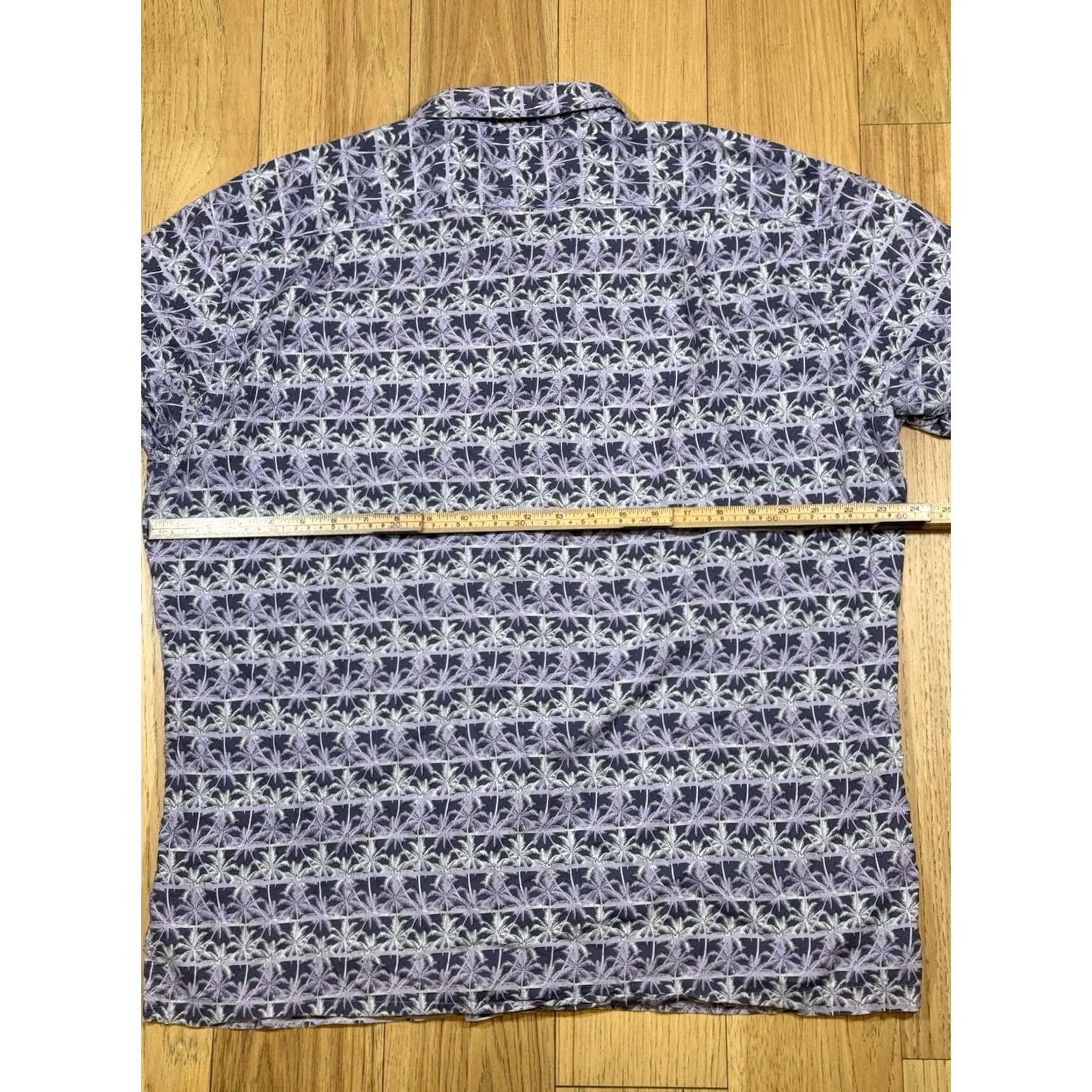 Tori Richard Tori Richard Shirt Mens XL Palm Trees Purple All Over Print Hawaiian USA Made Shirt Size US XL / EU 56 / 4 - 5 Thumbnail